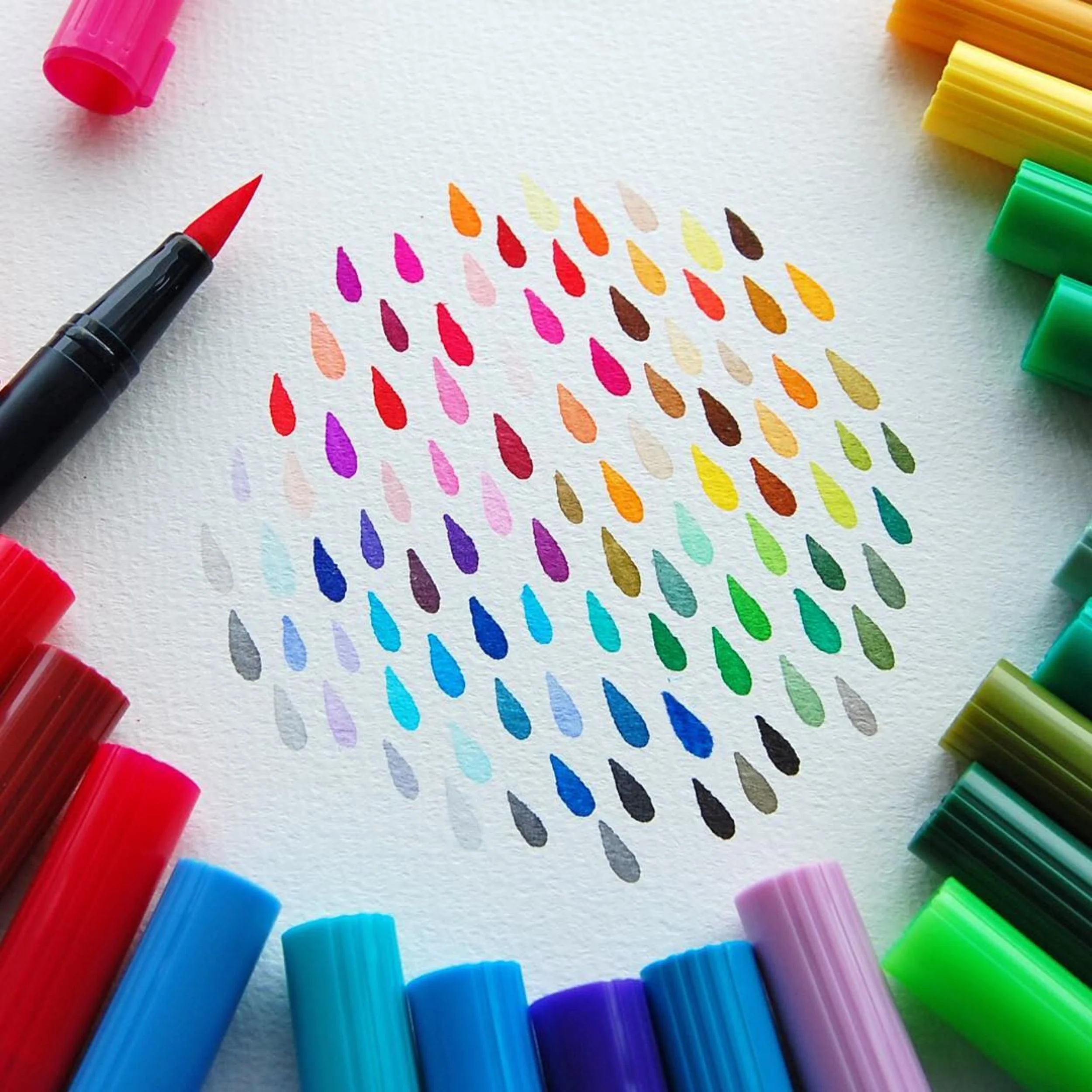 Tombow ABT Dual Brush Pen - Pastel - 12 Colors Set - Image 7
