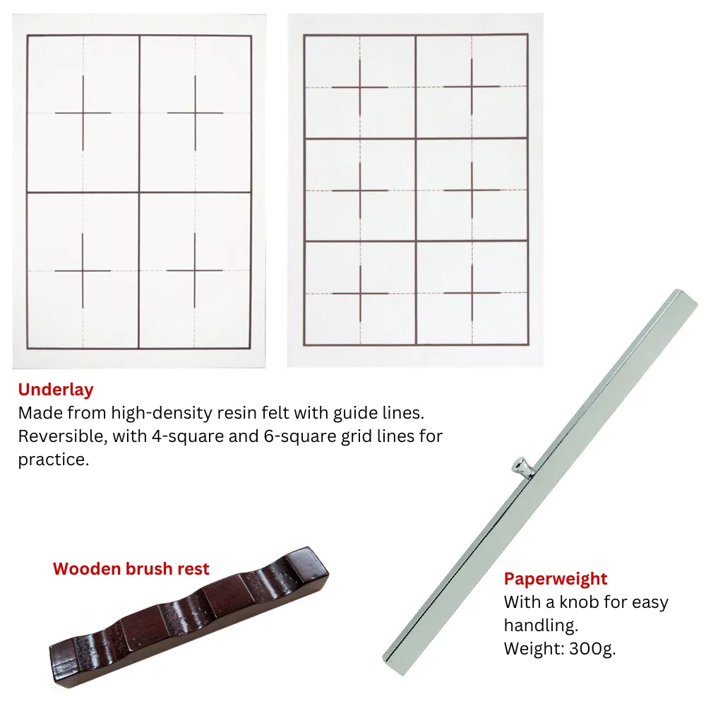Echizen-Nuri Calligraphy Set - Rose - Large - Image 5