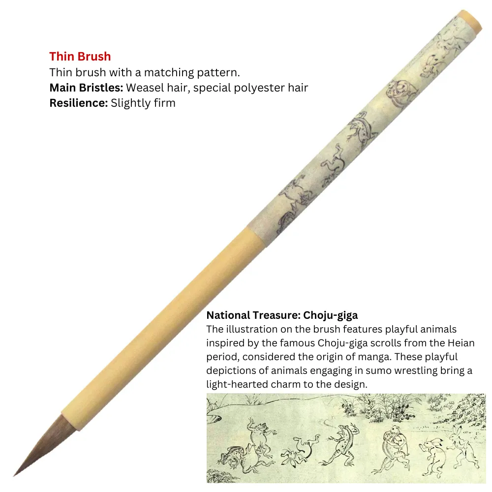 Echizen-Nuri Calligraphy Set - Animals Caricatures - Image 5