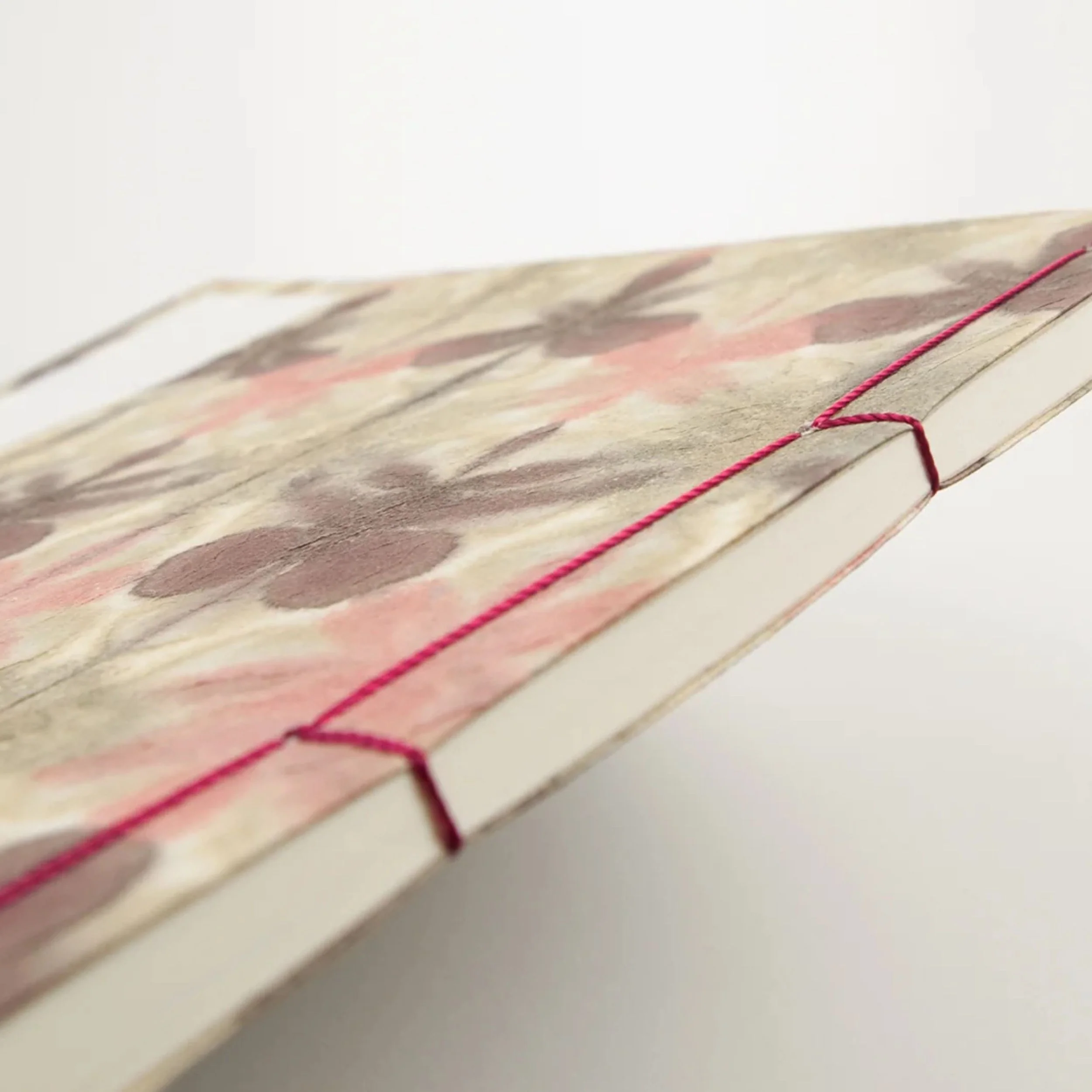 Hand-dyed Washi Guest Book - Botanical Dye Pink - Image 4