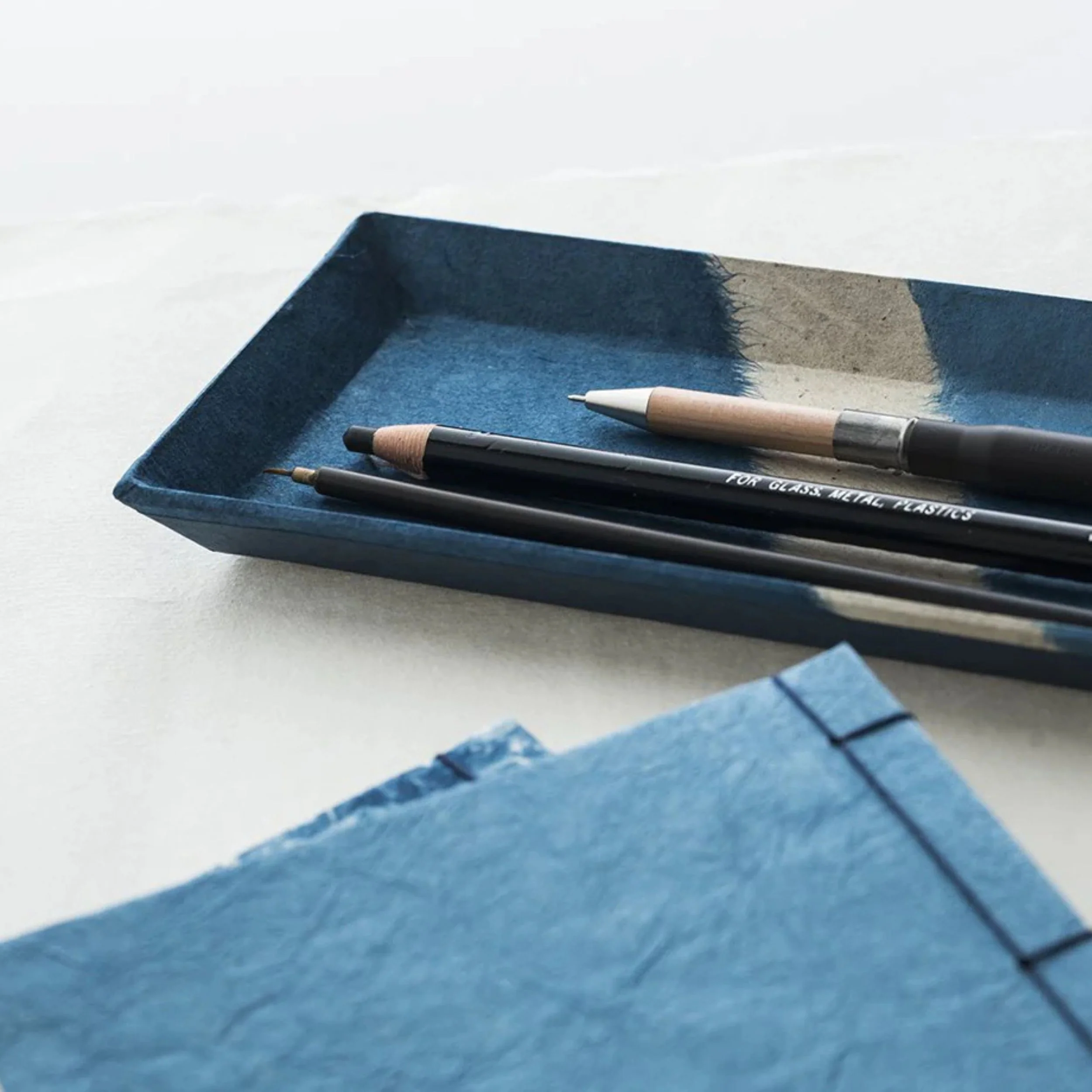 Indigo Handmade Desk Tray - Small - Image 3