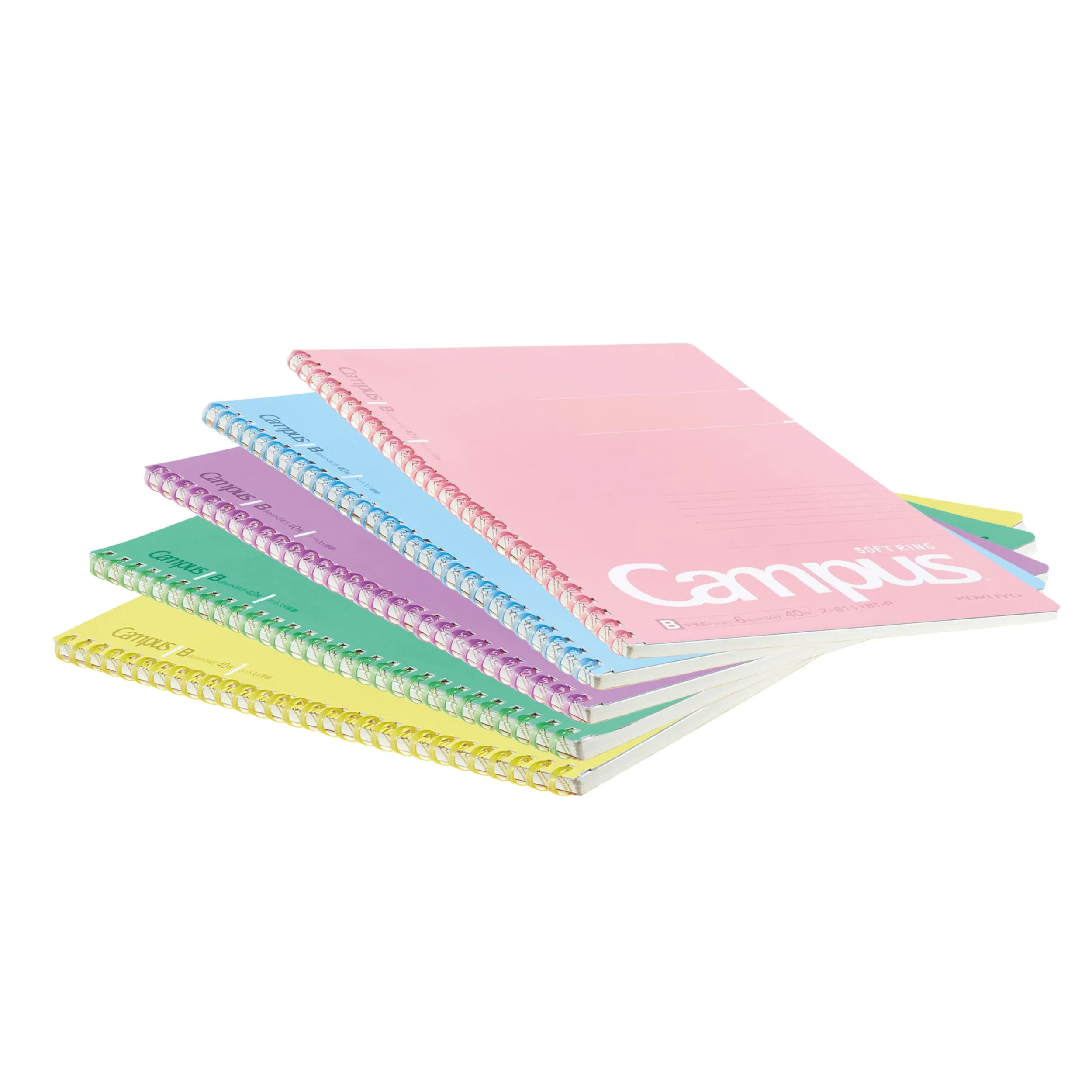 Campus Soft Ring Notebook B5 (Dotted Rule 6mm) - 40 Sheets - 5 Color Set - Image 10