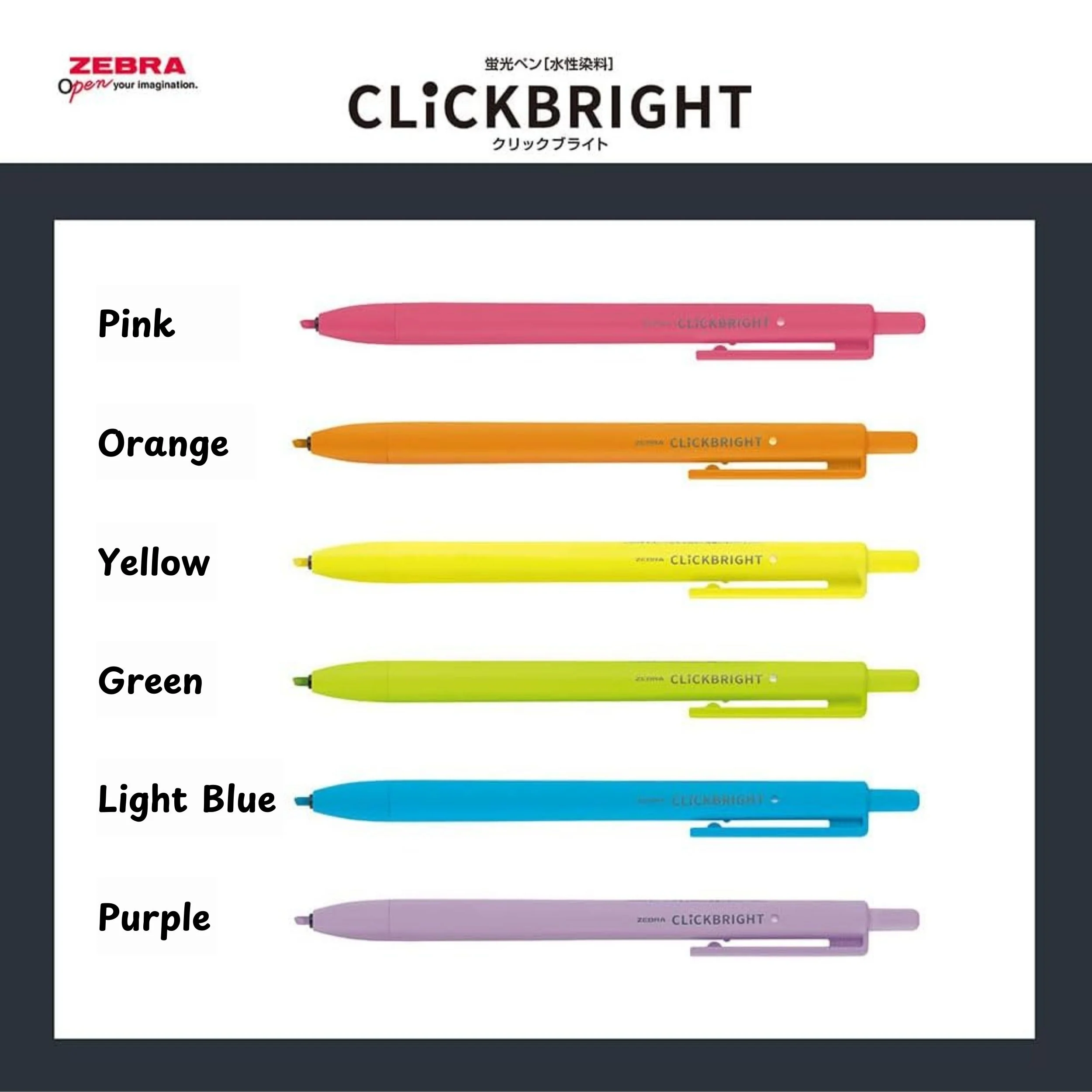 Clickbright - Highlighter 6 x set - Image 3