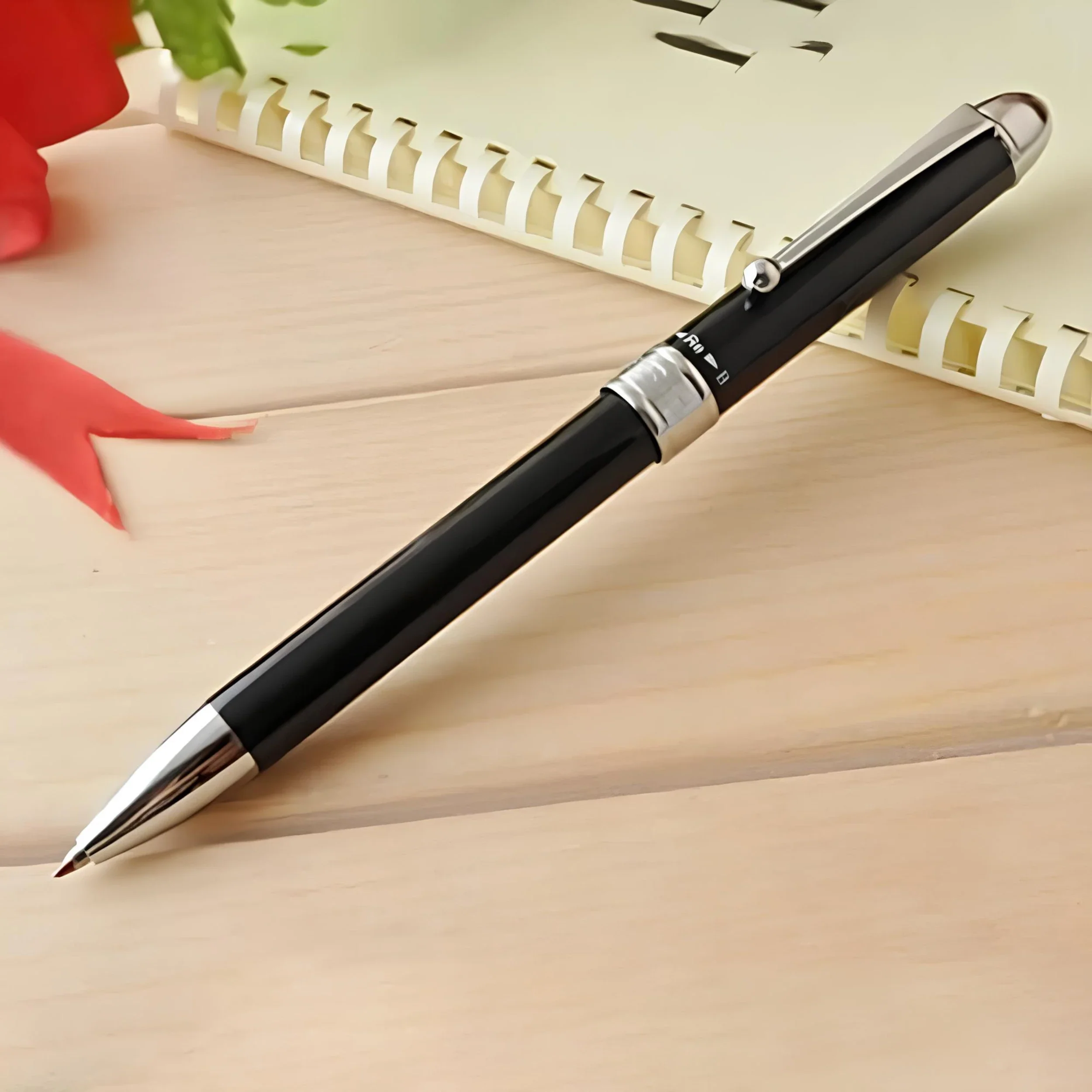 Double Action 3-in-1 Multi Function Pen - Black - Image 2