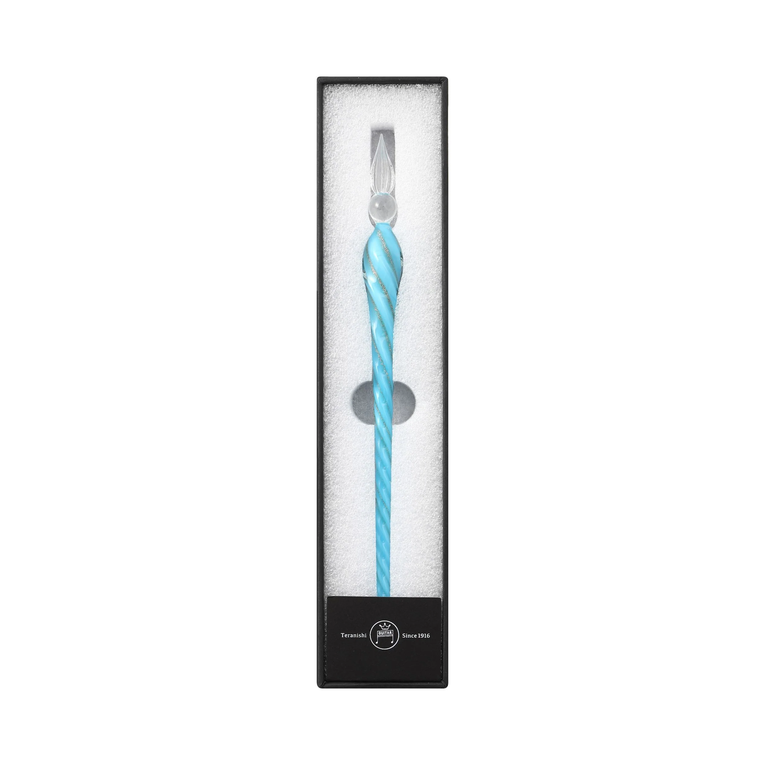 Guitar Glass Pen Twist - Milky Blue - Image 2