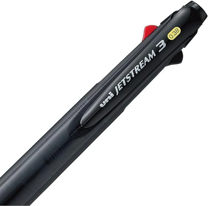 Uni Jetstream 3 Three Ink Multi Color Pen - Clear Black - 0.38mm - Image 4