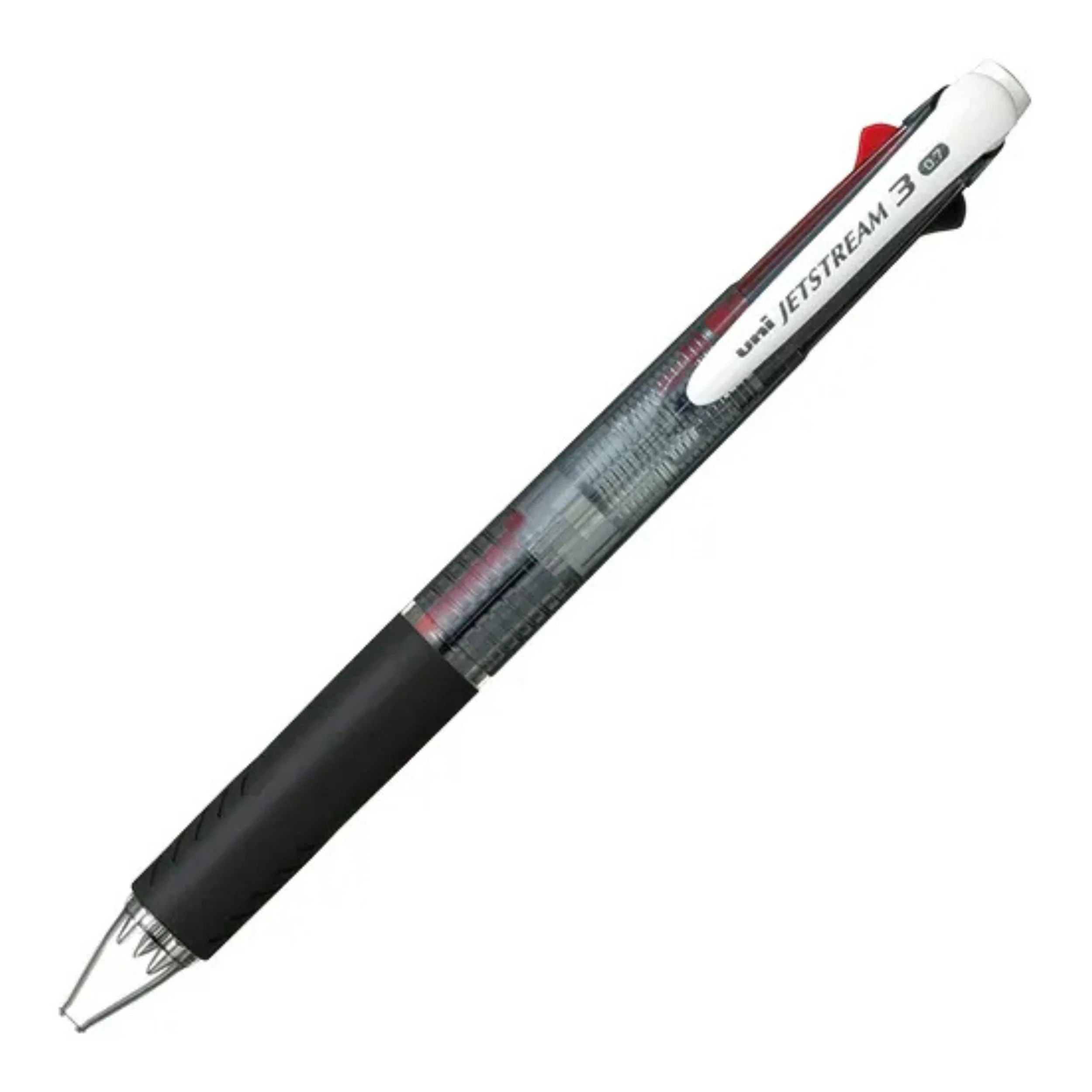 Uni Jetstream 3 Three Ink Multi Color Pen - Clear Black - 0.7mm