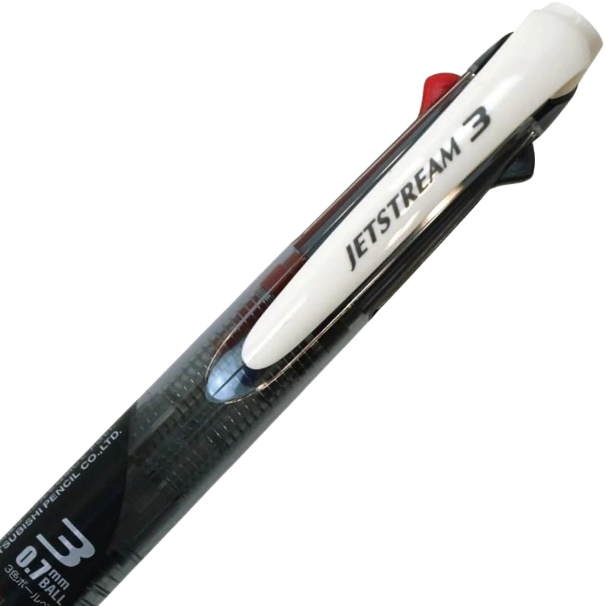 Uni Jetstream 3 Three Ink Multi Color Pen - Clear Black - 0.7mm - Image 4