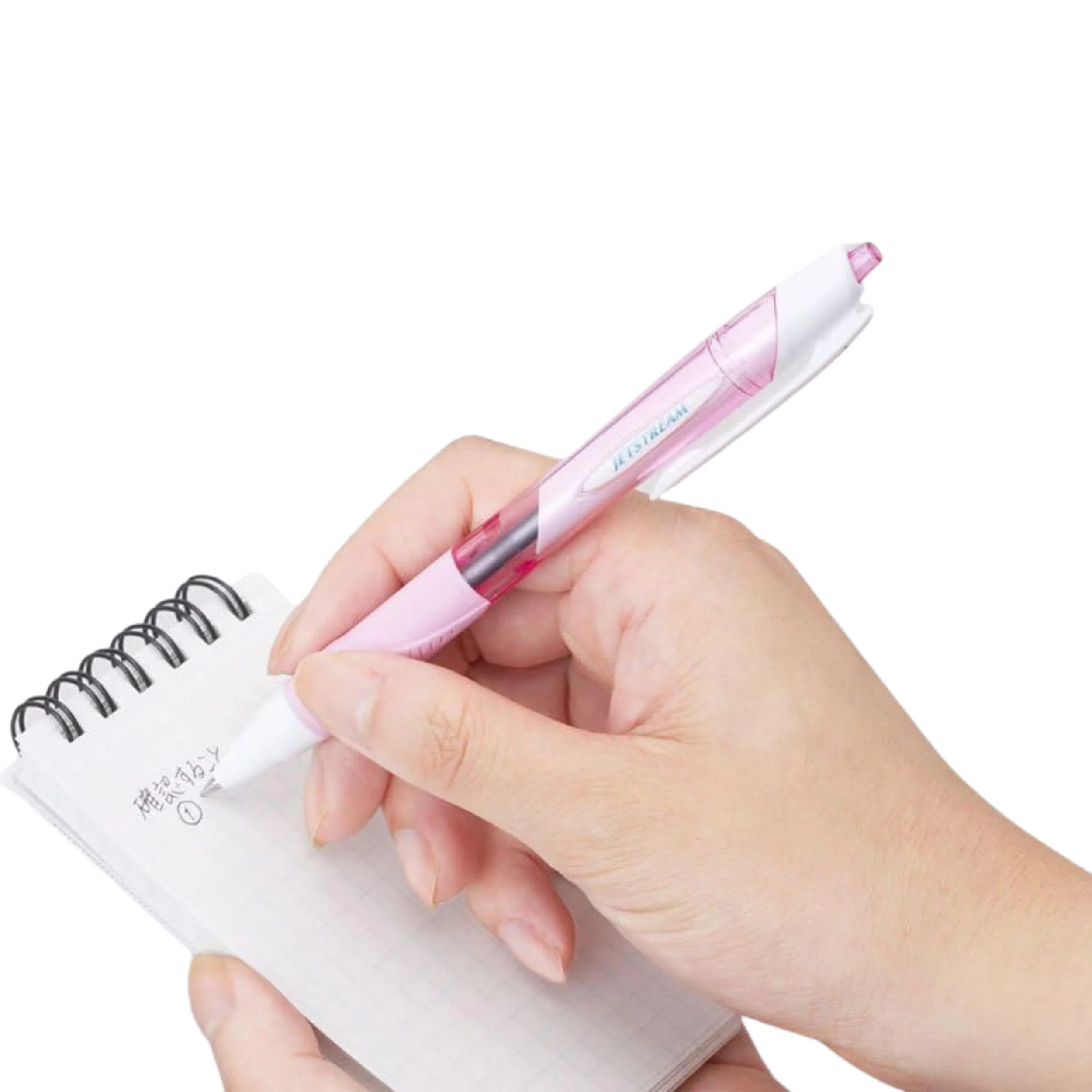 Uni Jetstream Standard Ballpoint Pen - White - Blue Ink - 0.5mm - Image 2