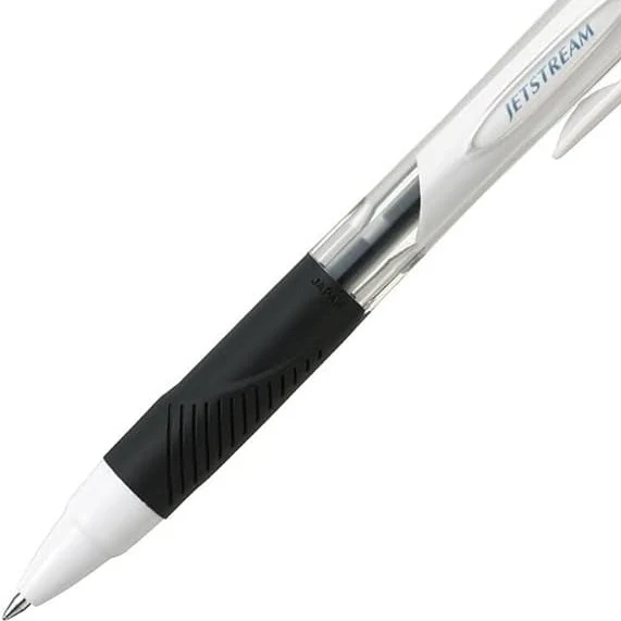 Uni Jetstream Standard Ballpoint Pen - White - Blue Ink - 0.5mm - Image 3
