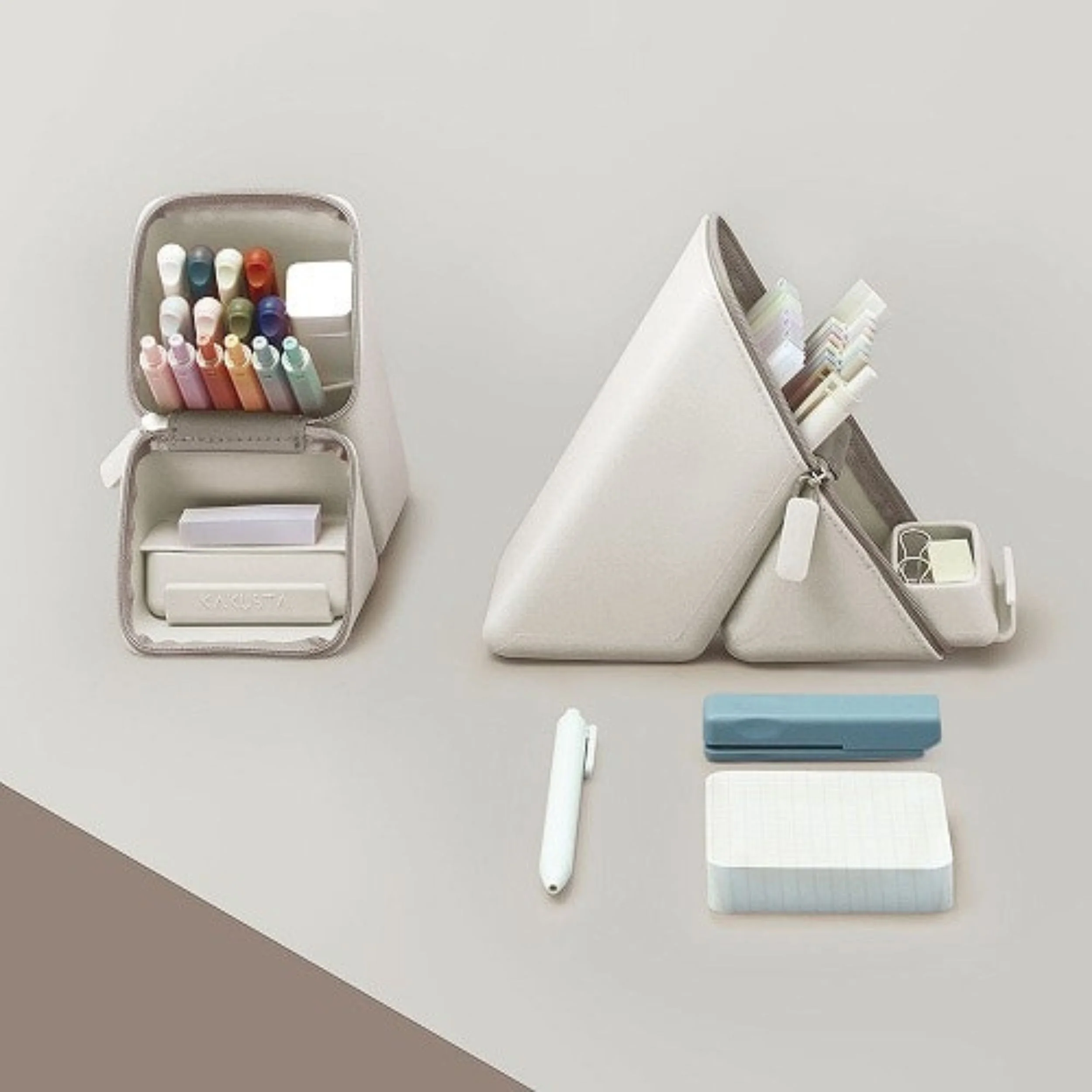 Kakusta Pen Cases with Drawer (Wide) - Greige - Image 3