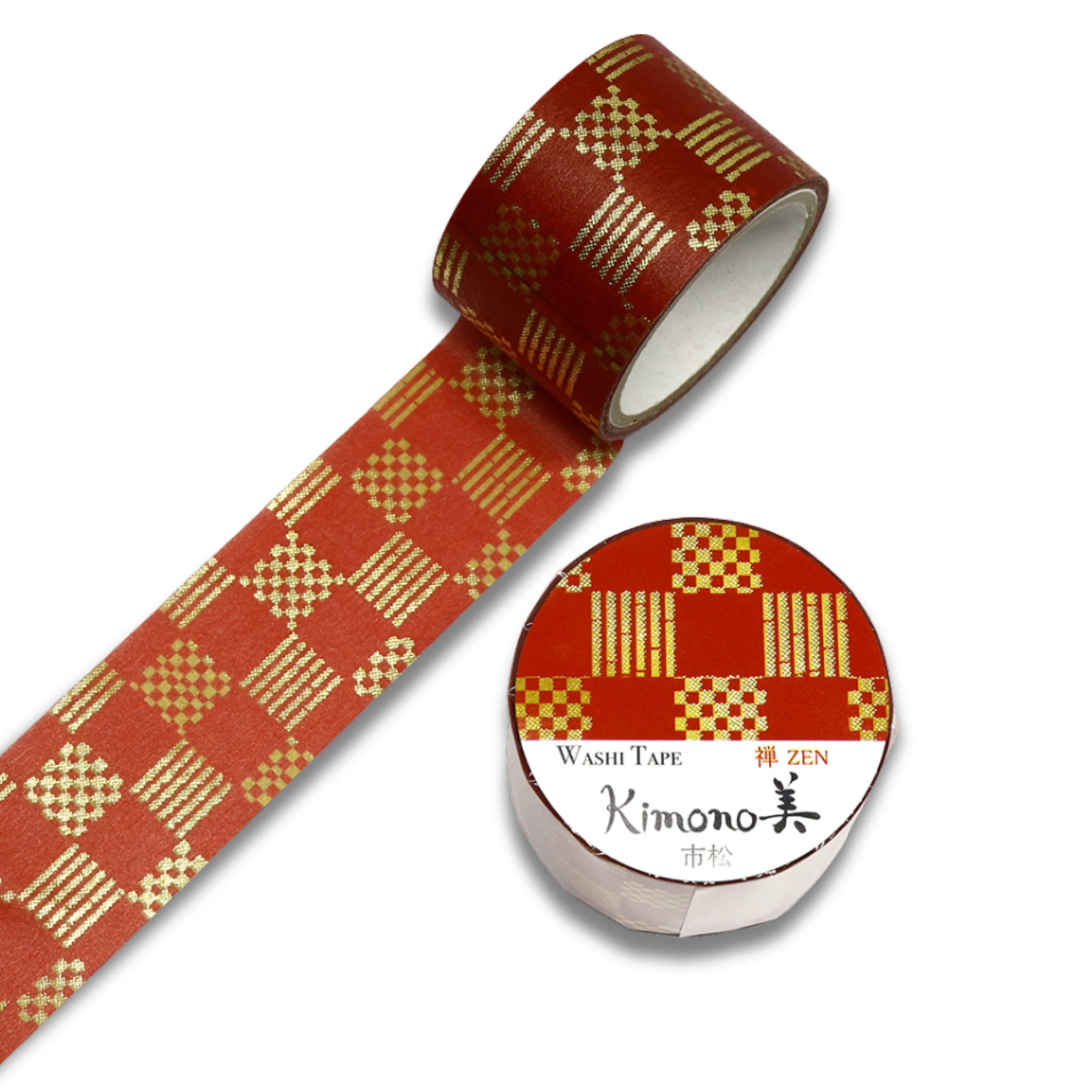 Washi Tapes - Checkered (Ichimatsu) (Large) - Kimono-bi