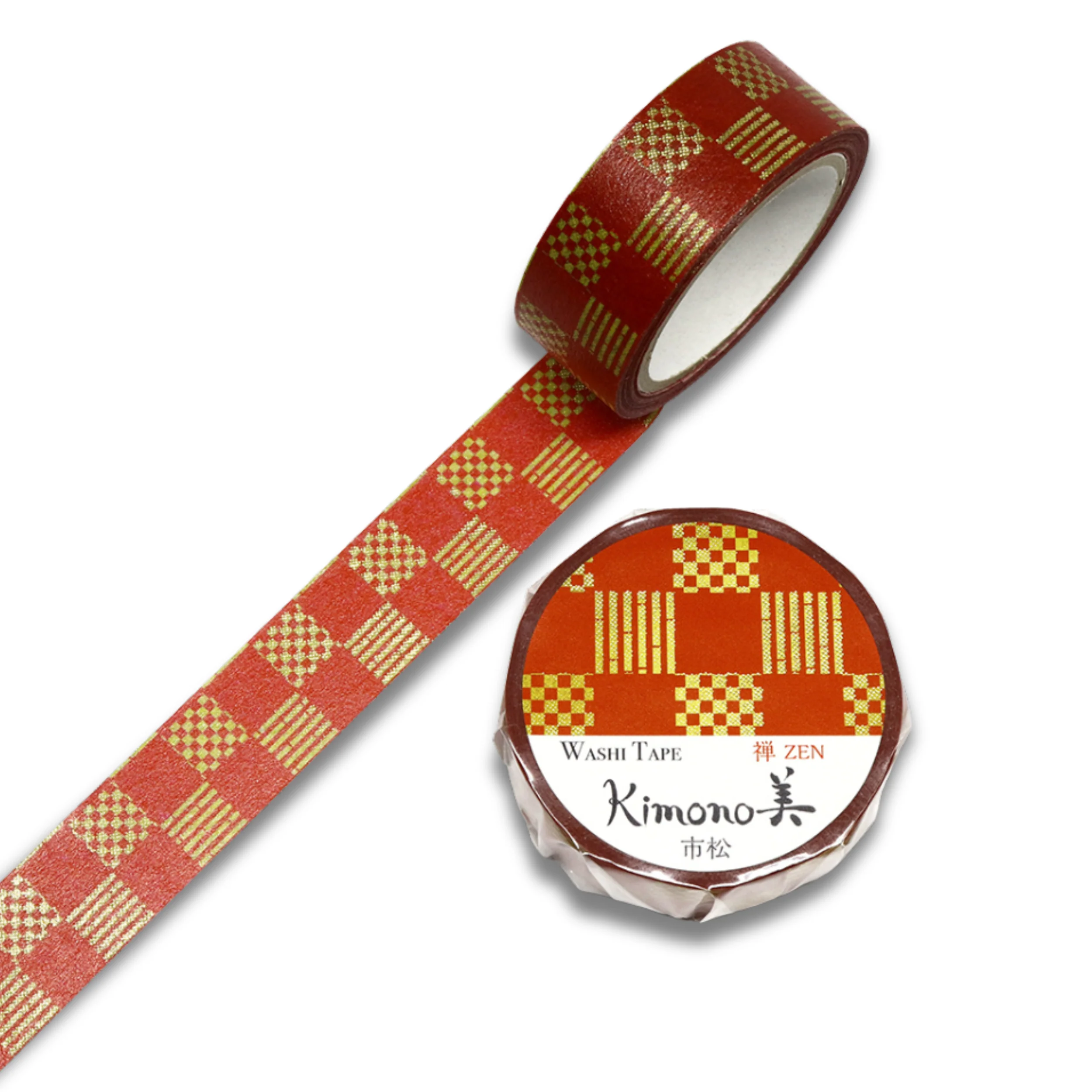 Washi Tapes - Checkered (Ichimatsu) - Kimono-bi