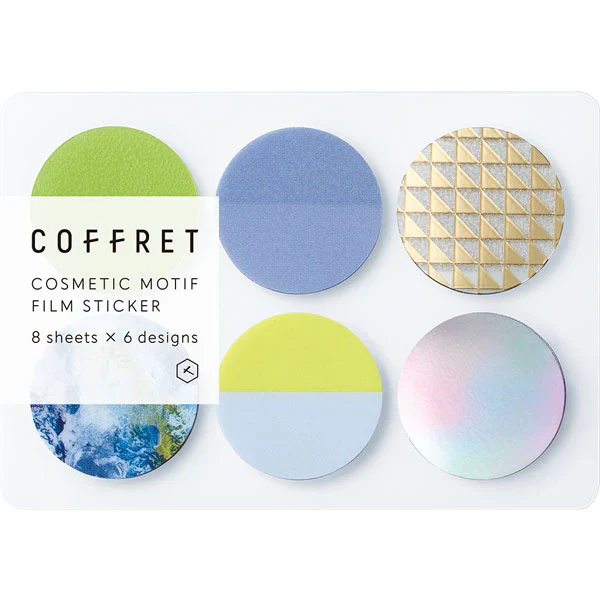 Coffret Cosmetic Film Sticker - Circle - Chiffon Yellow
