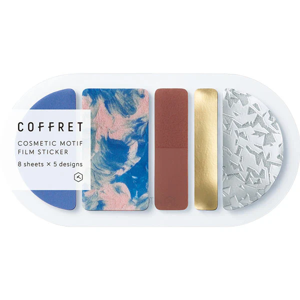 Coffret Cosmetic Film Sticker - Round - Horizon Blue
