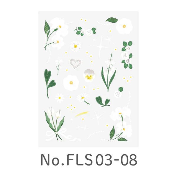 Favluv Sticker - Flower - Gray