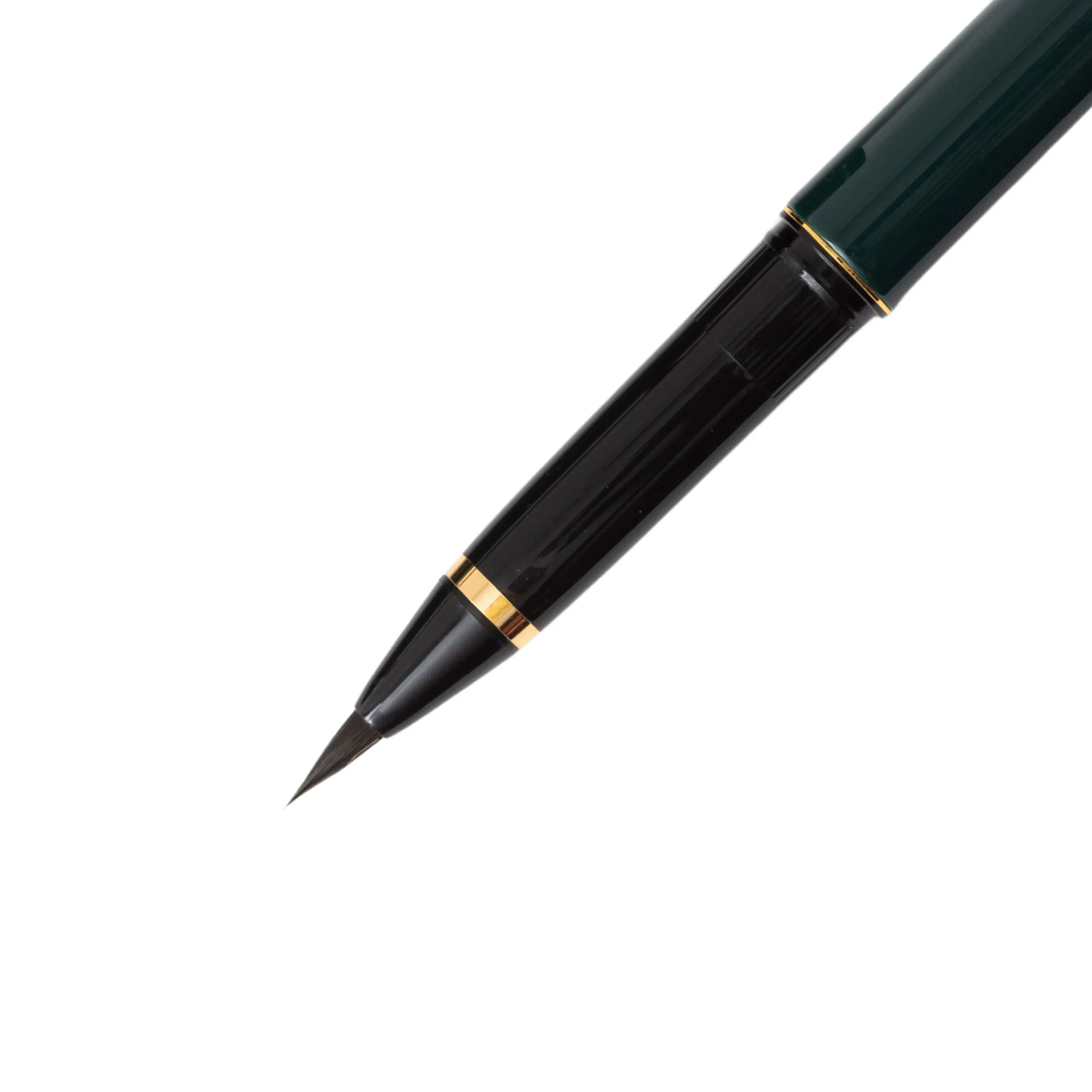 Kuretake Fountain Brush Pen - Lacquered Green (No. 85) - Image 3