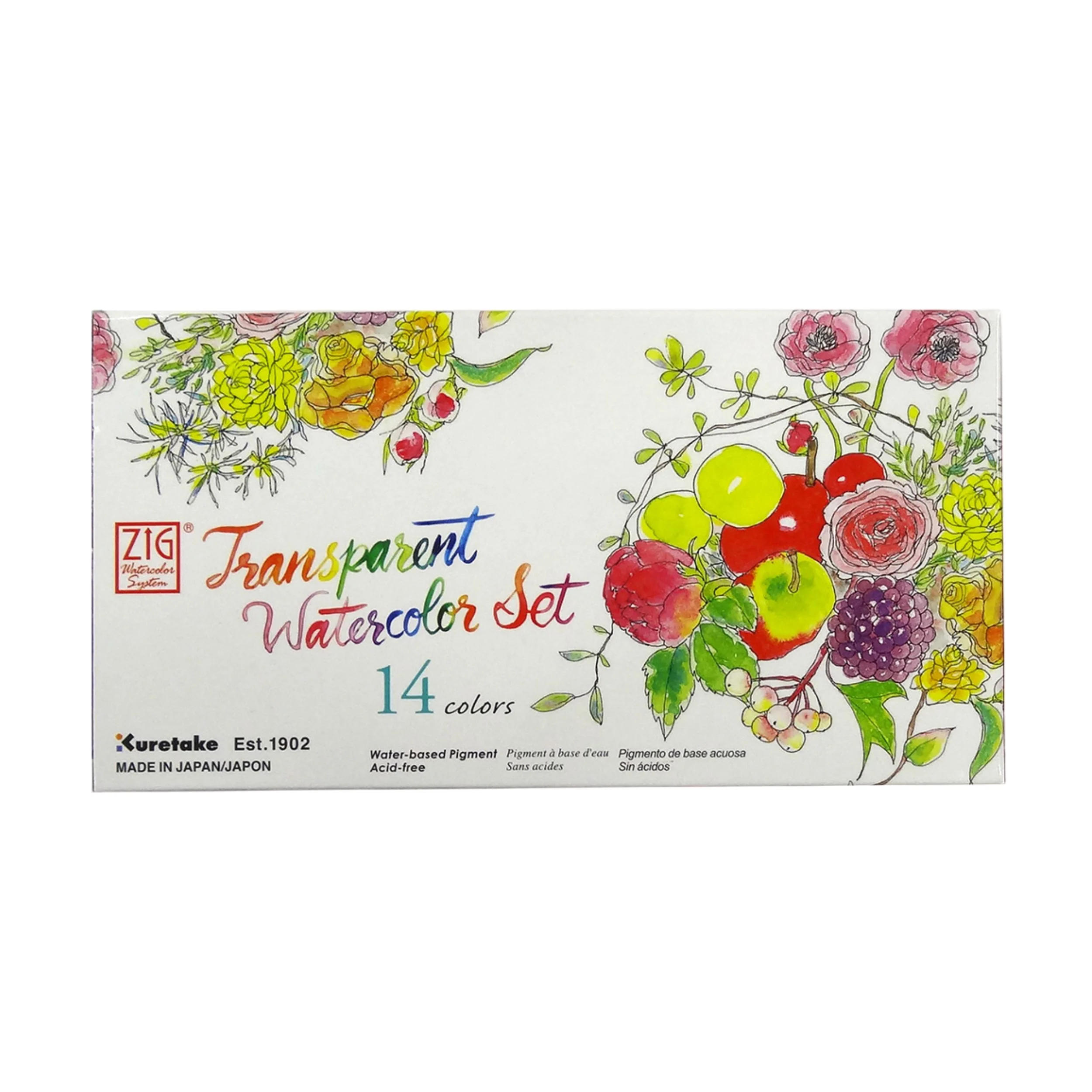 Kuretake Transparent Mini Watercolors - 14 Color Set - Image 3