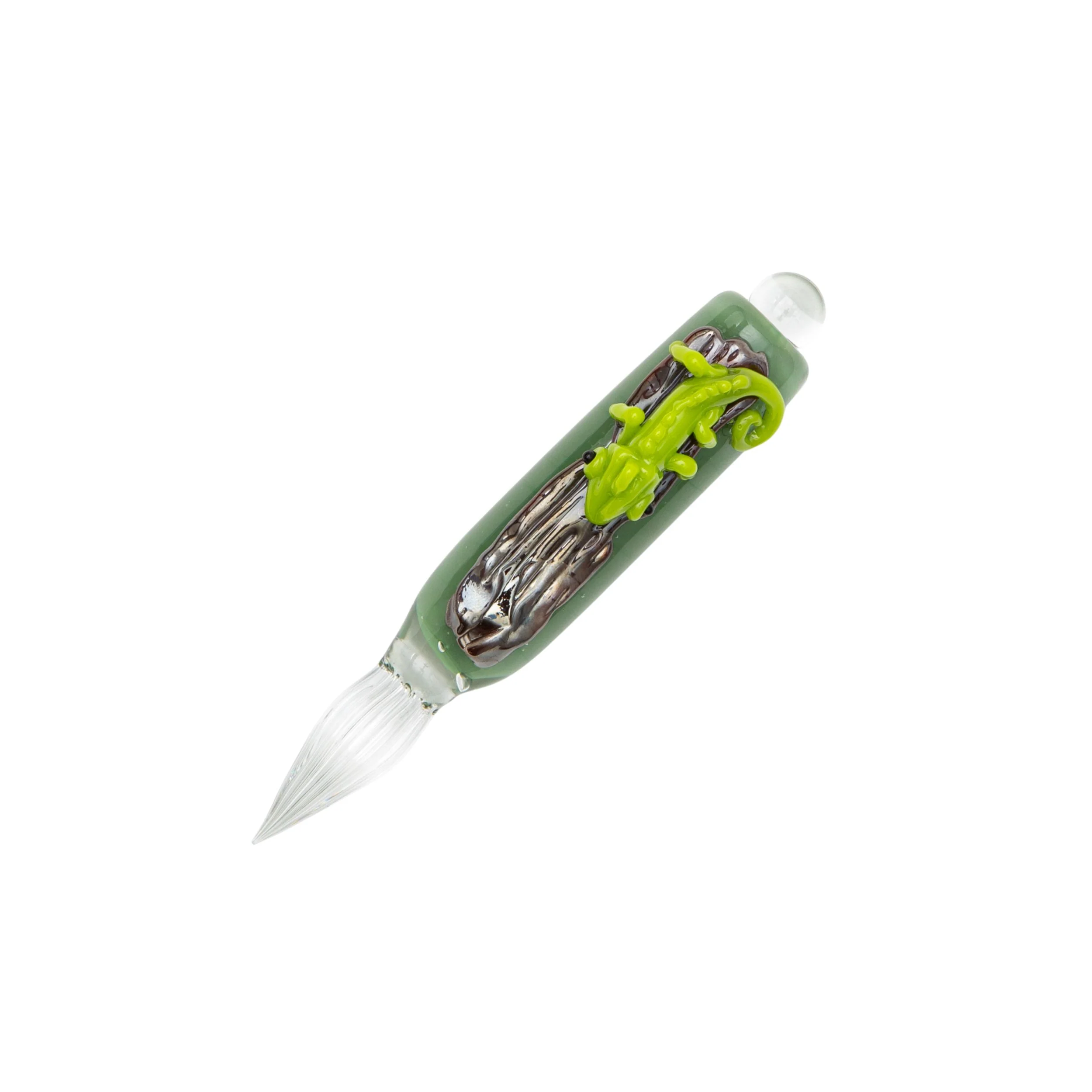 Minoru Glass - Glass Pen Chameleon