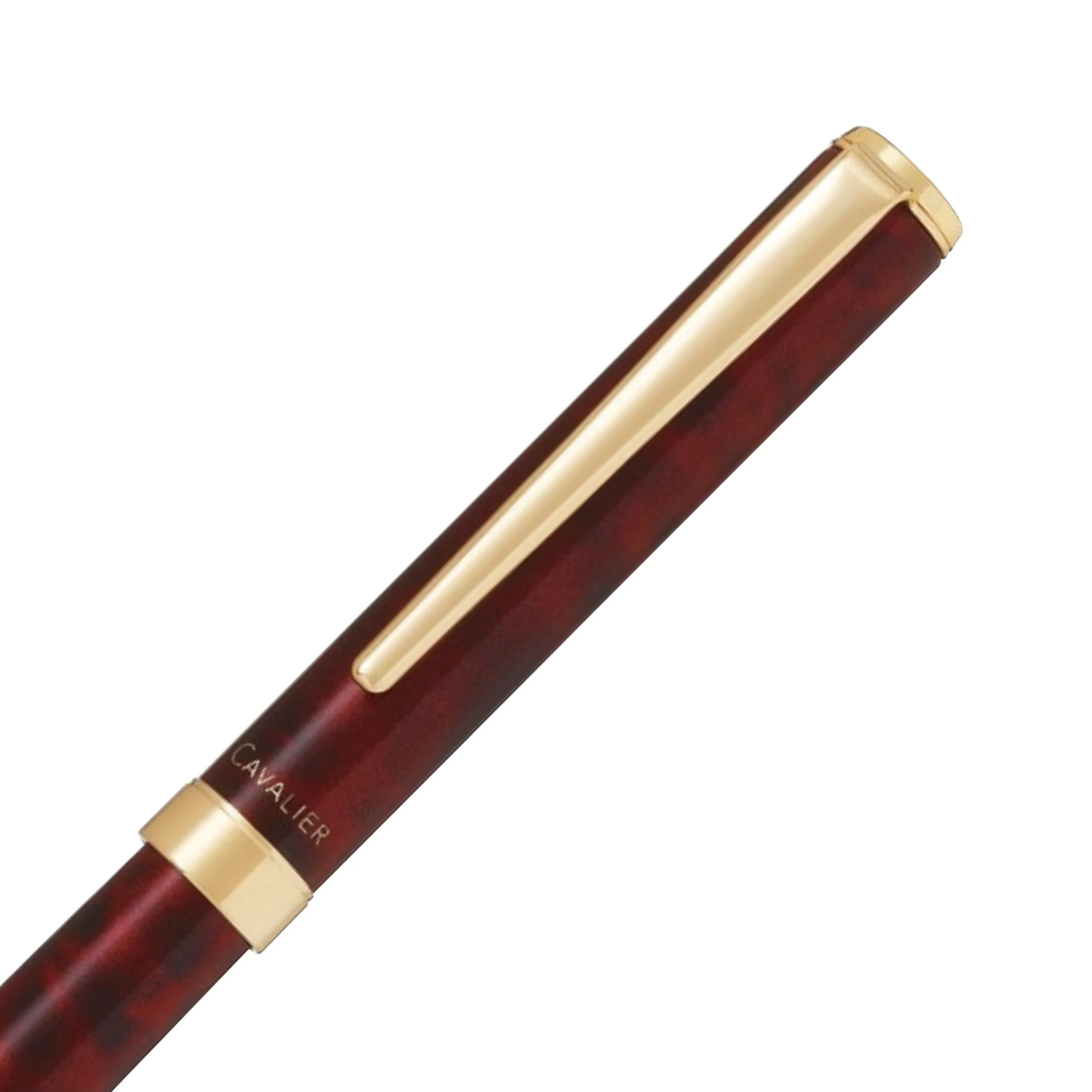 Pilot Cavalier Marbled Fountain Pen - Fine - Black & Red - Image 4