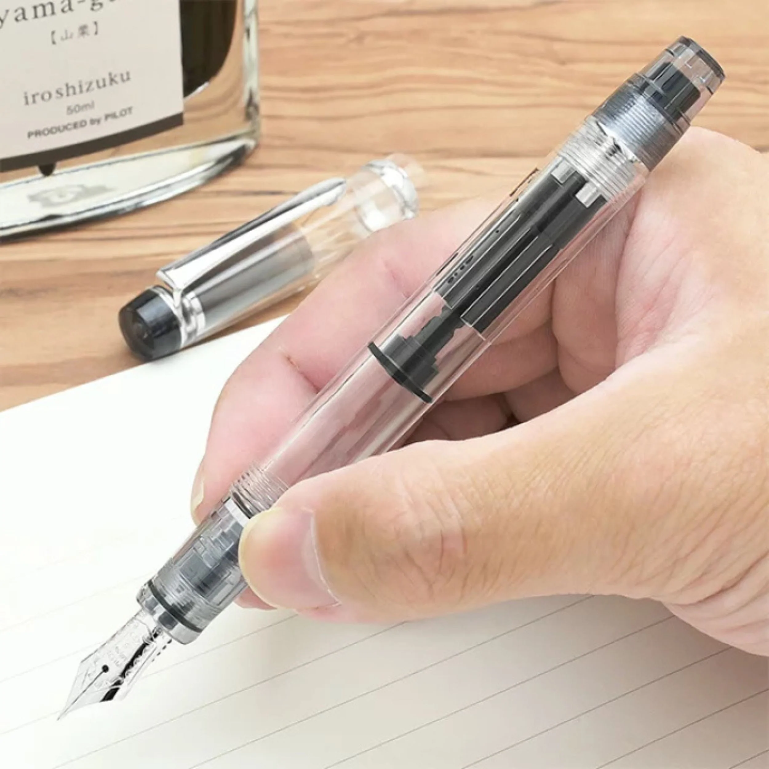 Pilot Custom Heritage 92 Fountain Pen - Fine - Clear - Image 7