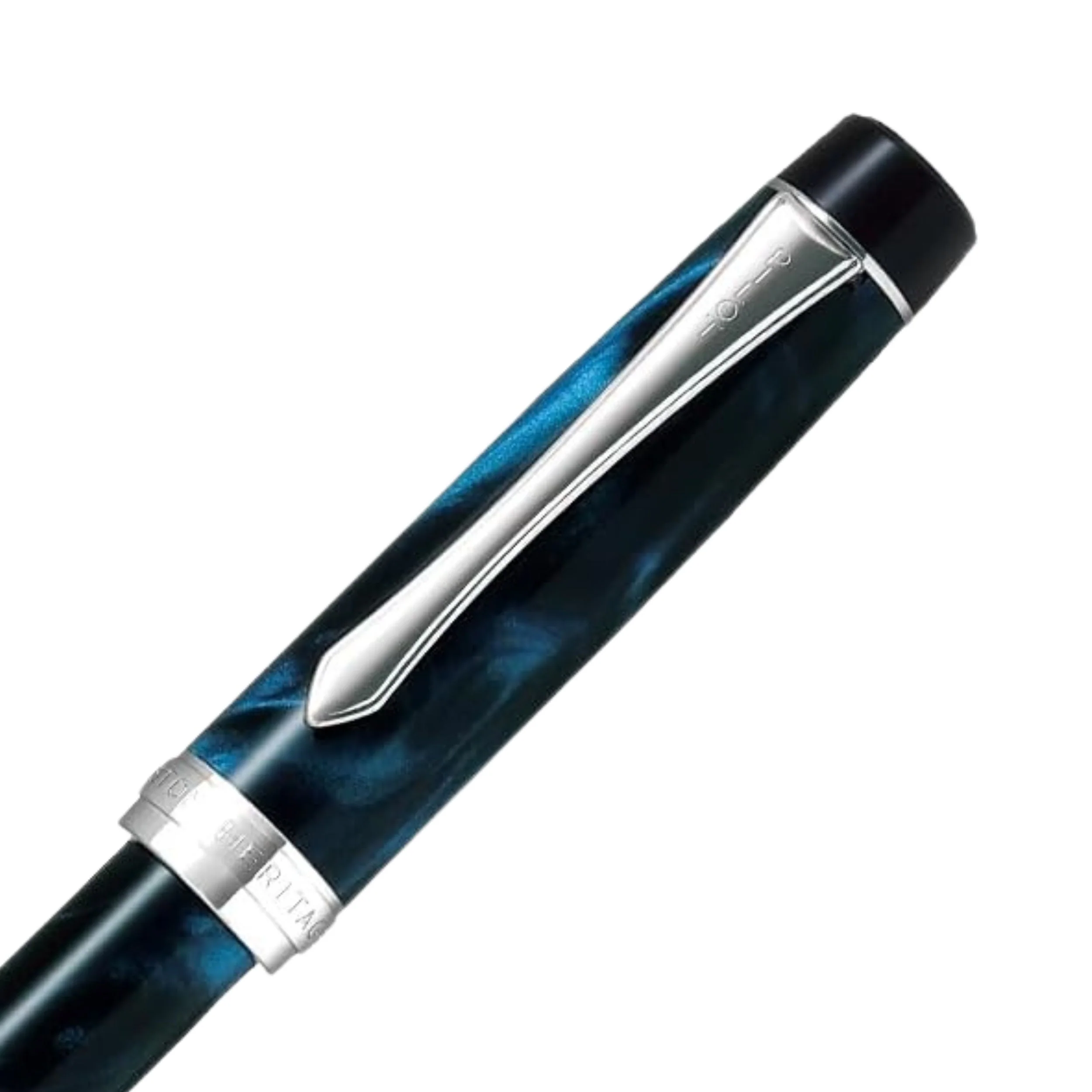 Pilot Custom Heritage SE Ballpoint Pen - Marble Blue - Image 4