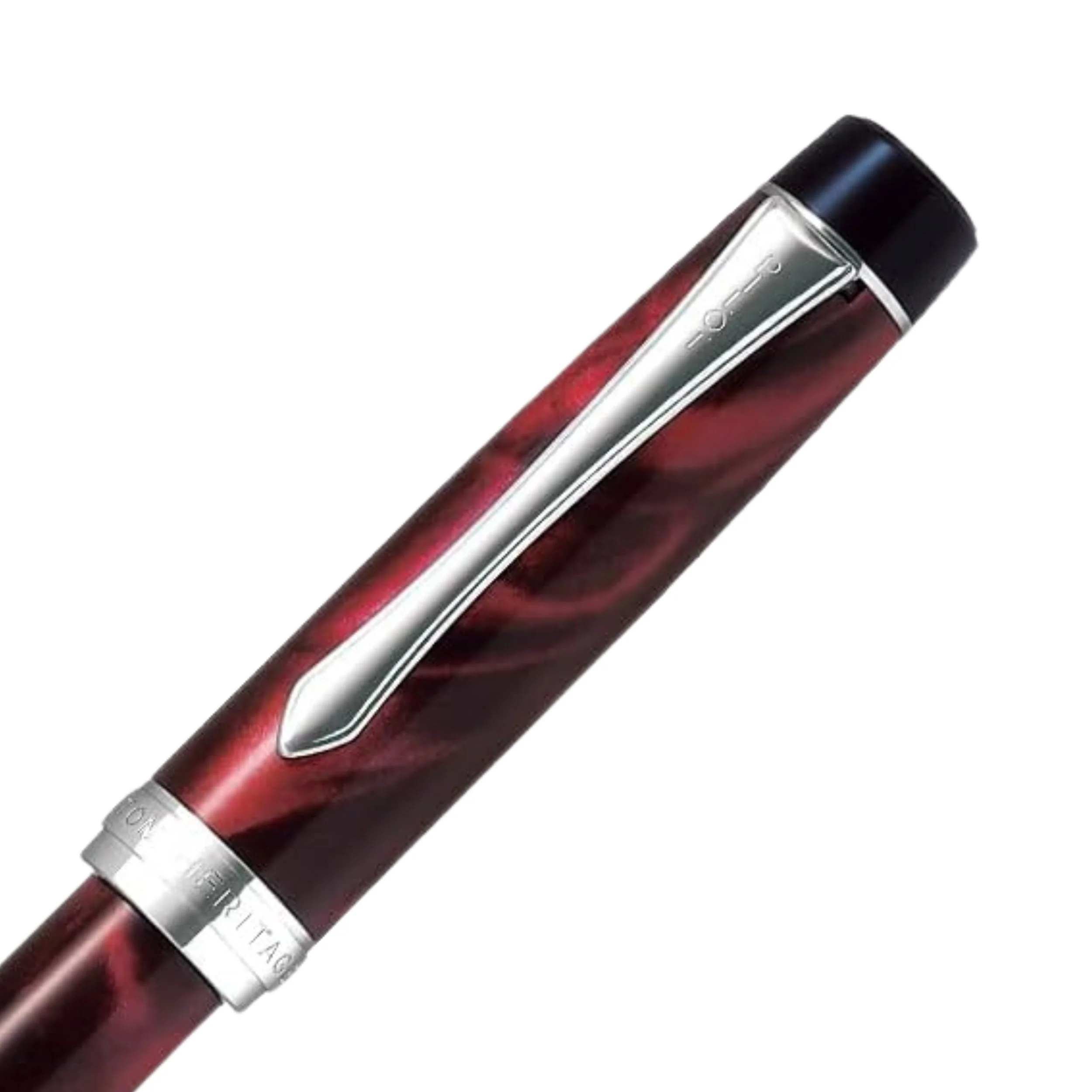 Pilot Custom Heritage SE Ballpoint Pen - Marble Red - Image 4