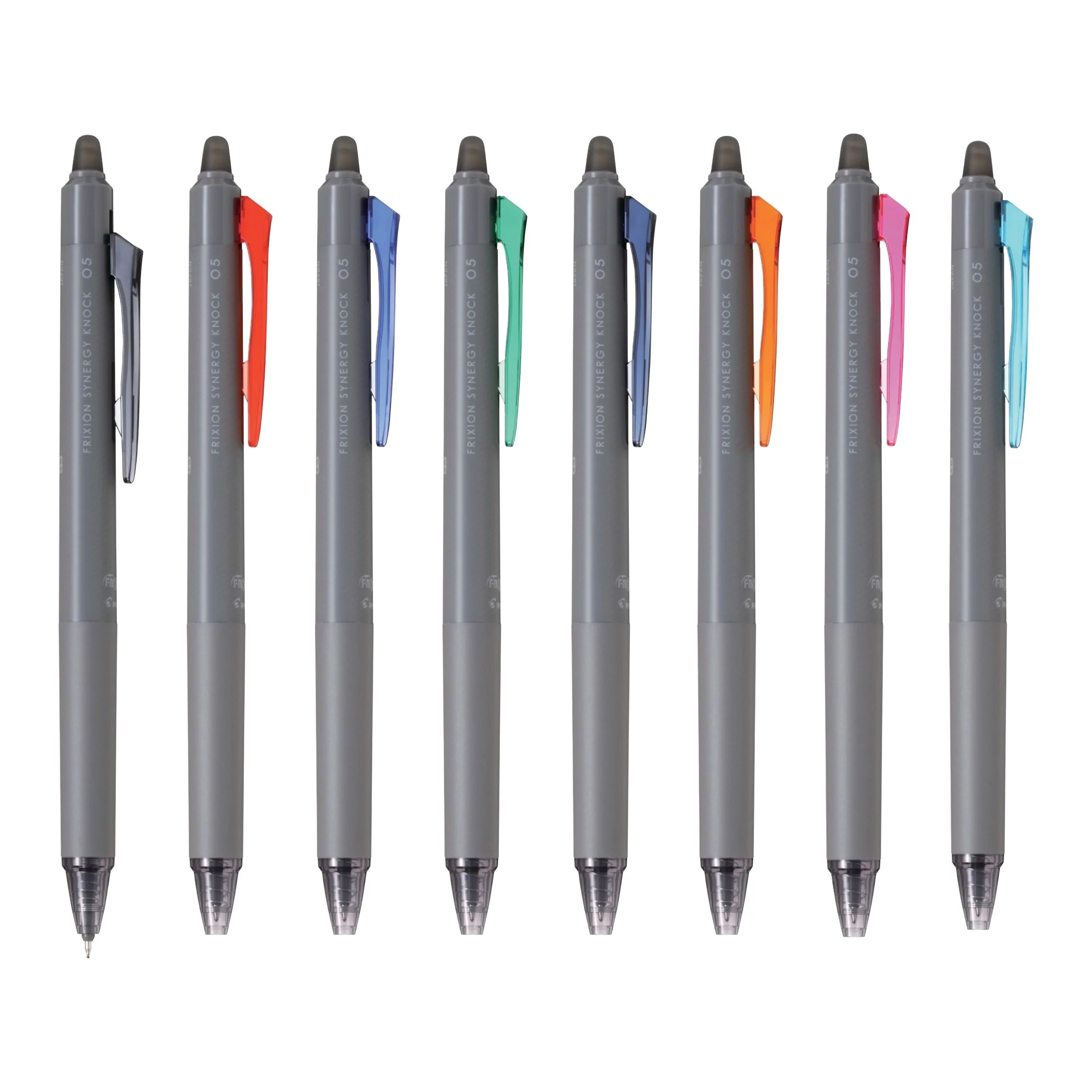 Pilot Frixion Synergy Knock Erasable Gel Pens 0.5 - 8 Color Set - Image 2
