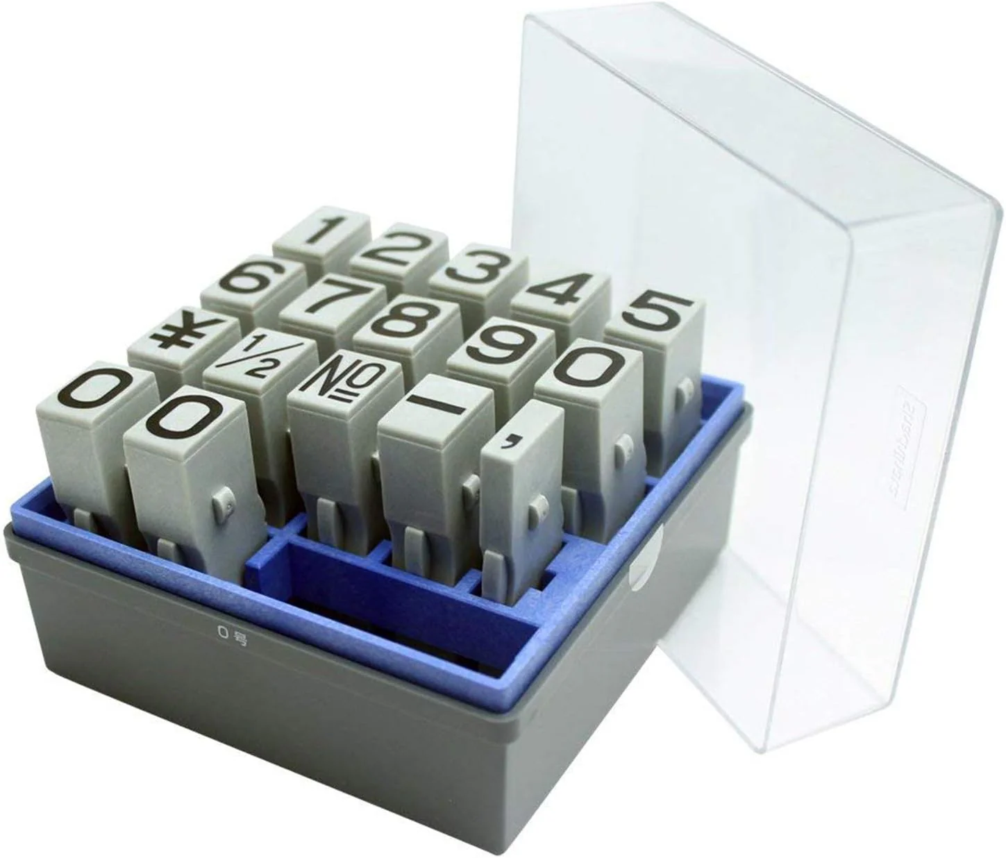 Rubber Stamp - Gothic typeface - Size 0 - Number