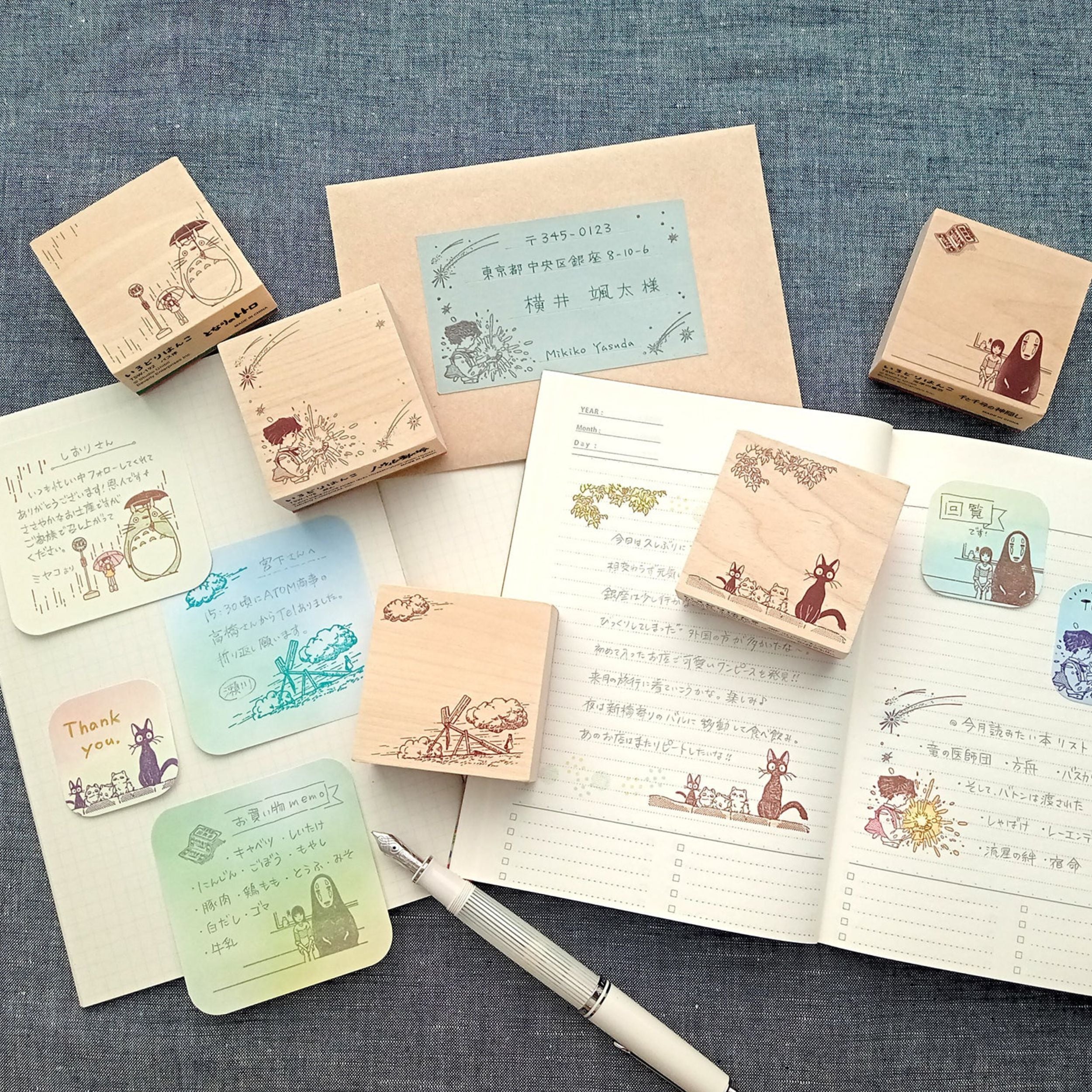 Studio Ghibli Spirited Away Irodori Stamp – Ocean View from the Train - Image 3