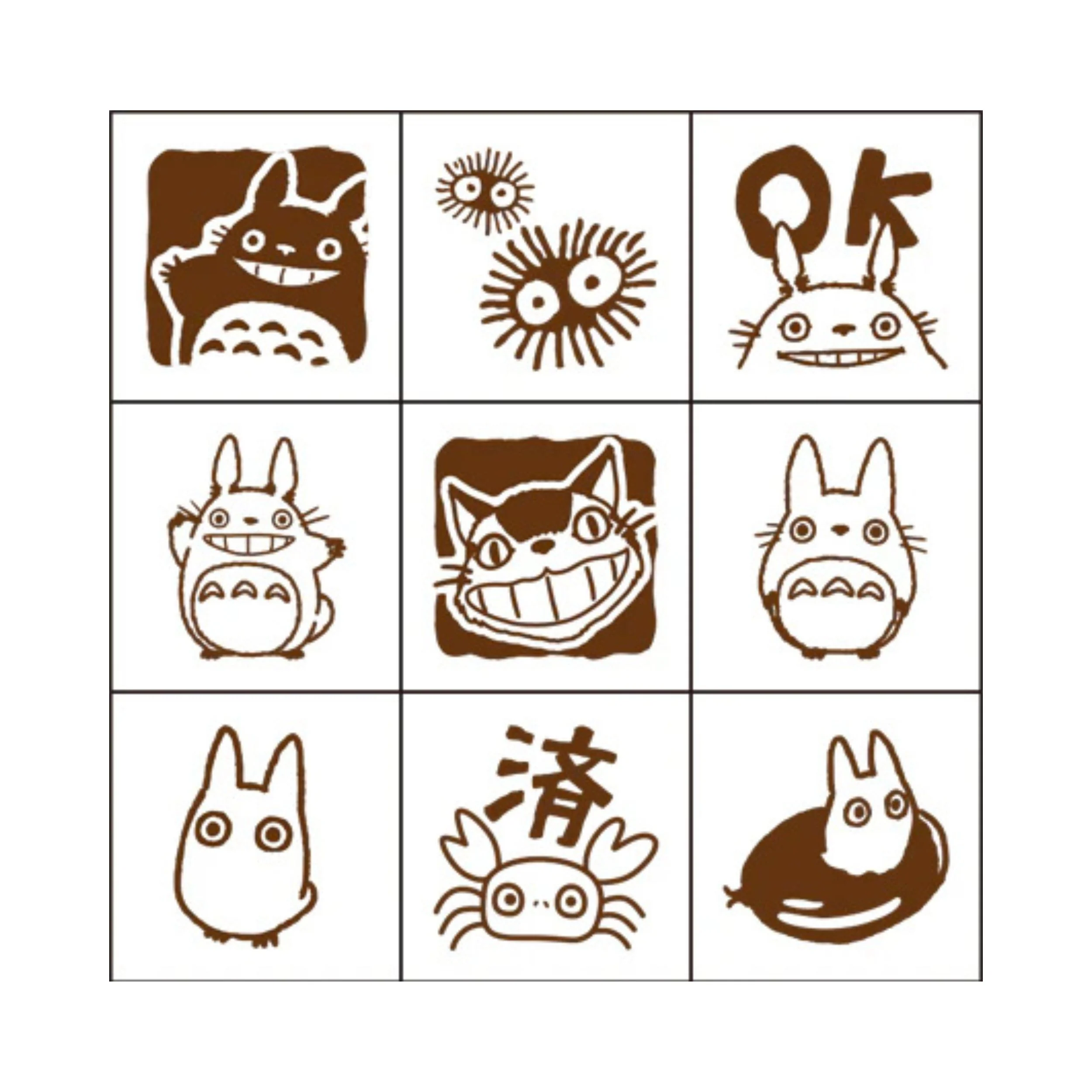 Studio Ghibli My Neighbor Totoro Check Stamp - 2 - Image 2