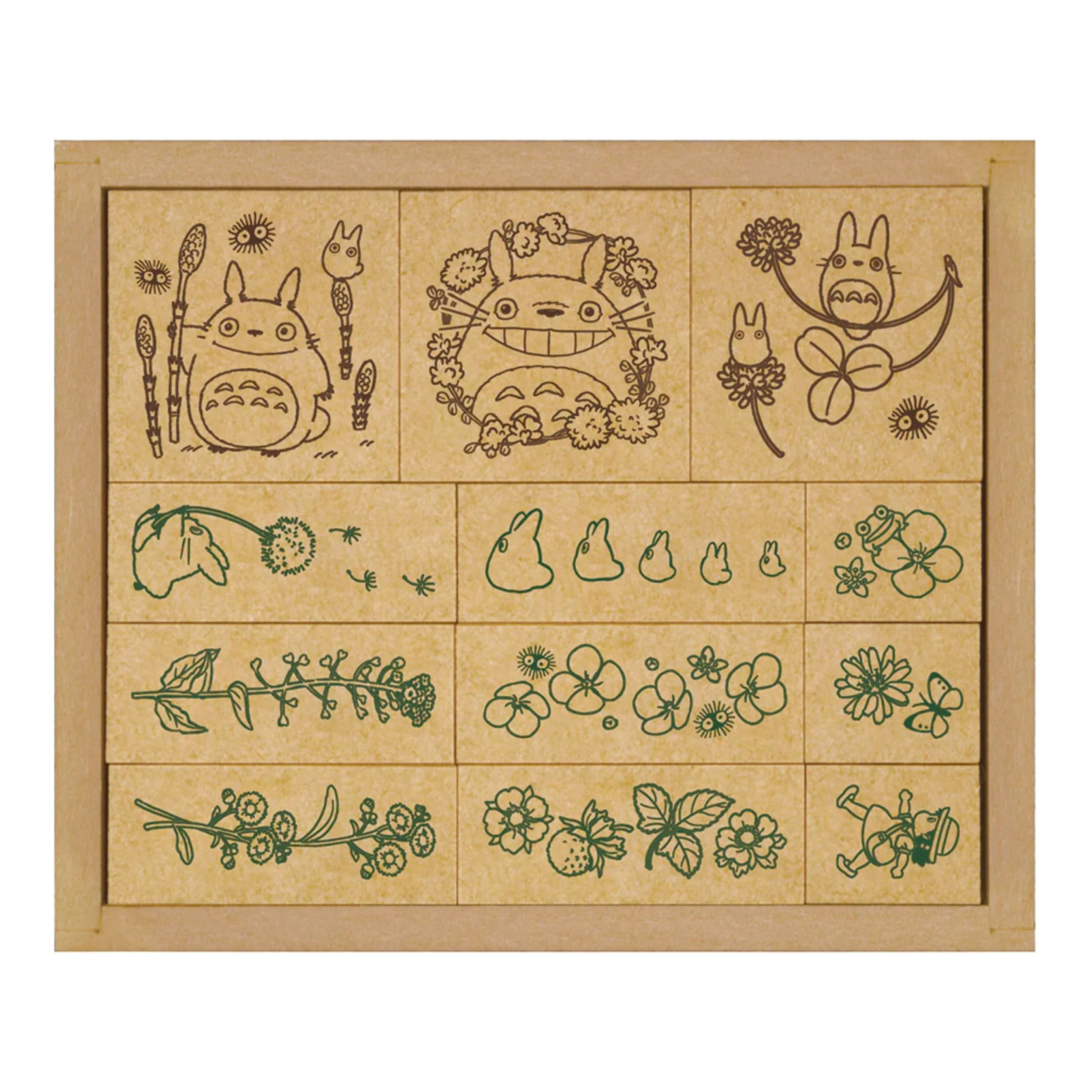 Studio Ghibli My Neighbor Totoro Stamp Set - Flower & Foliage