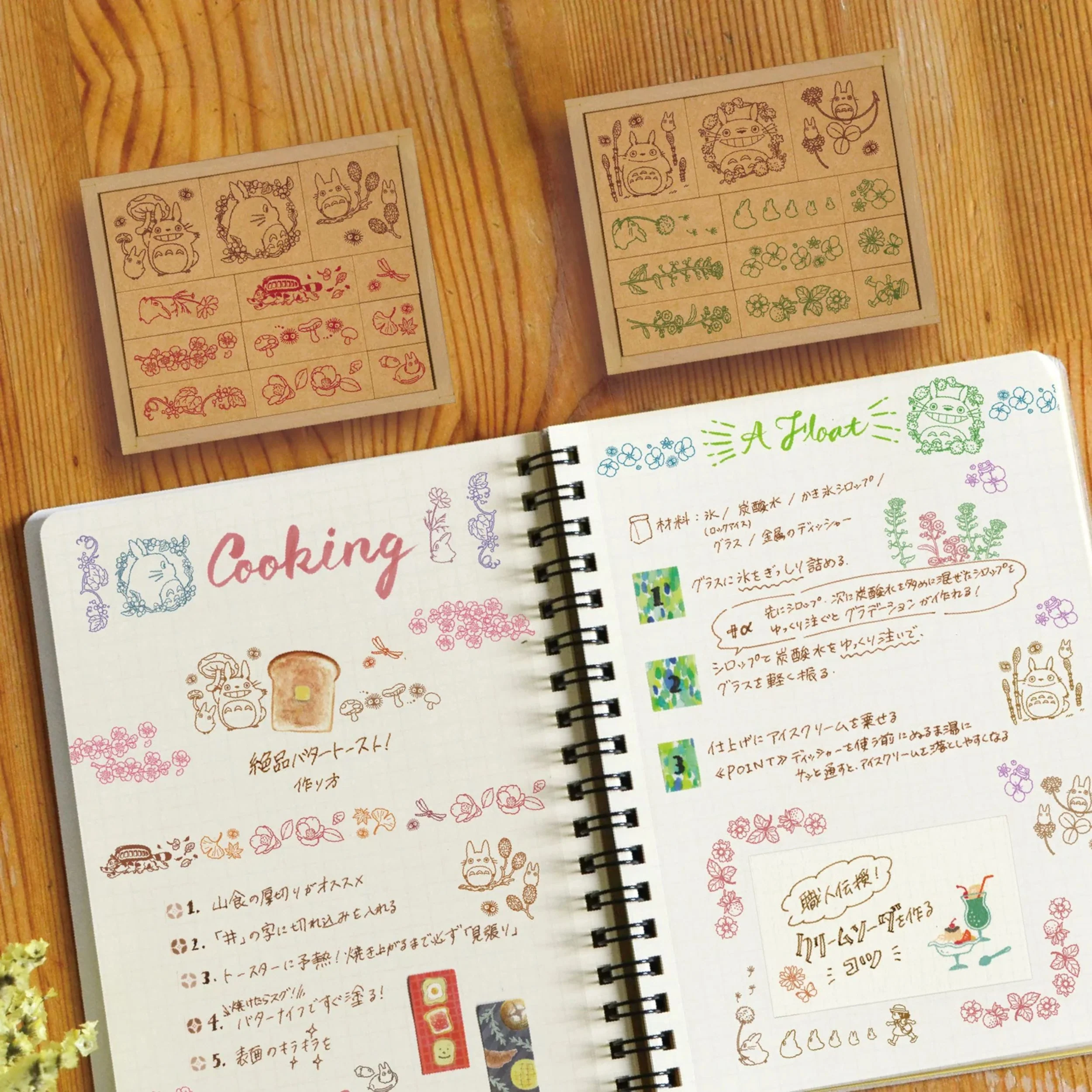 Studio Ghibli My Neighbor Totoro Stamp Set - Flower & Foliage - Image 5