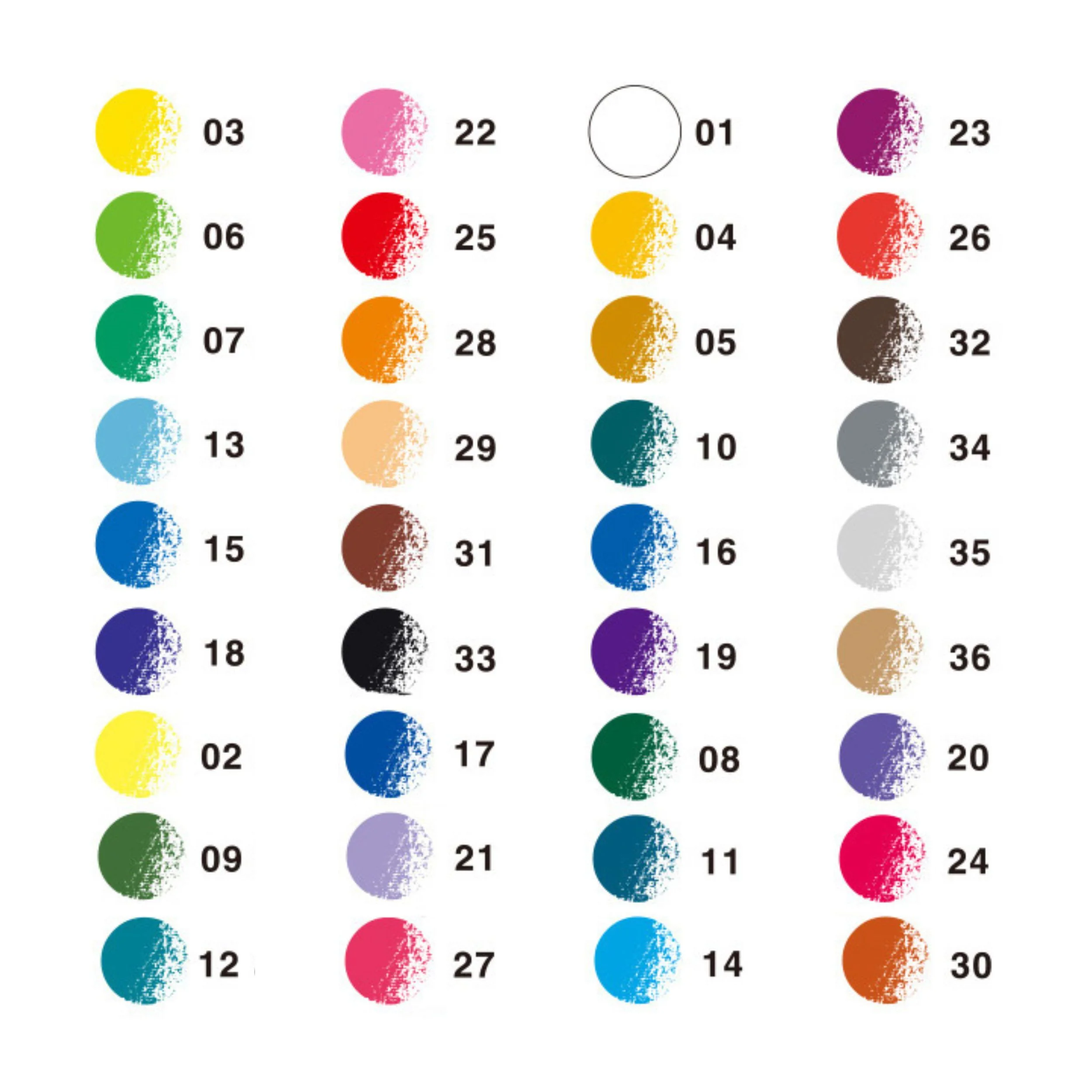 Tombow NQ Series Color Pencils - 36 Color Set - Image 2