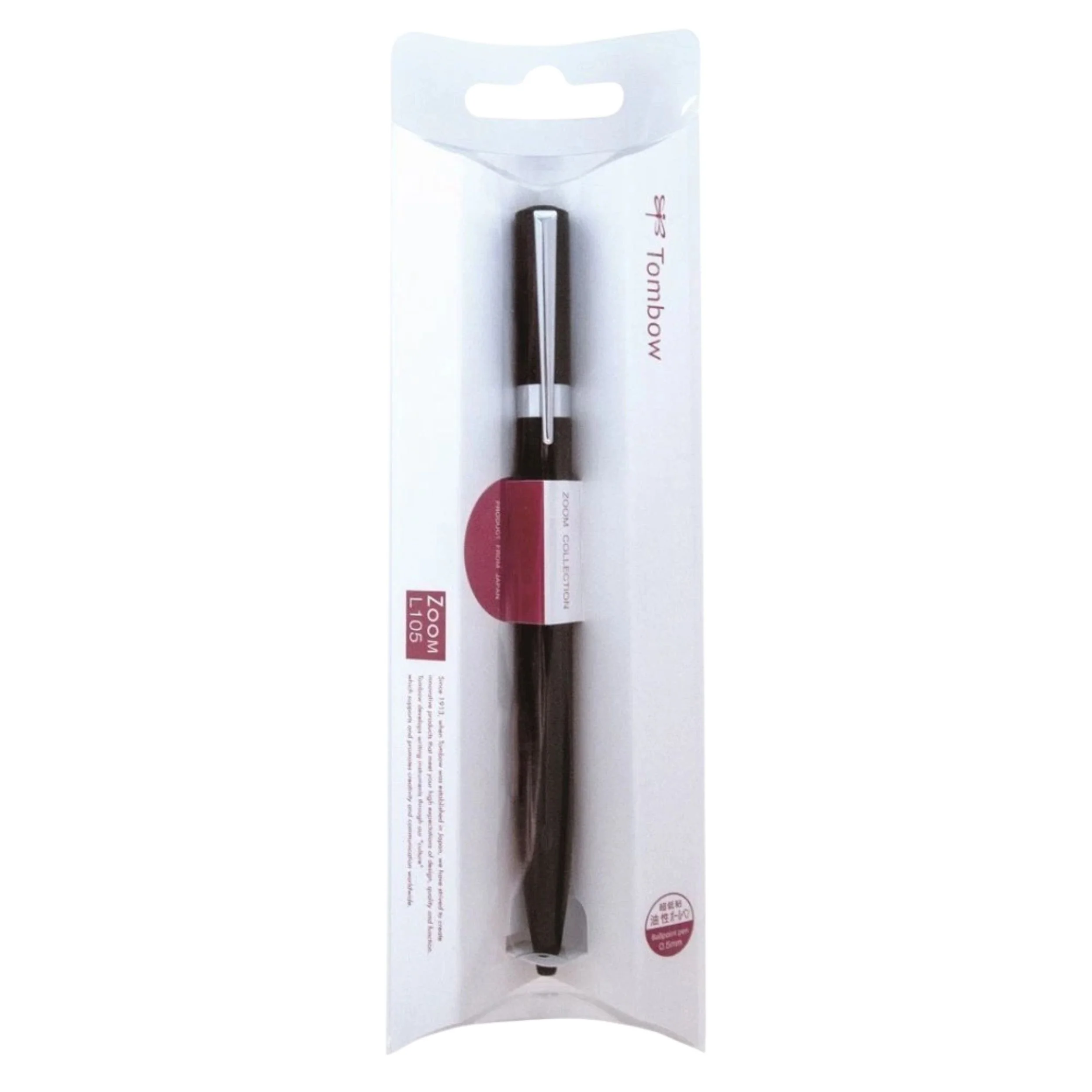Tombow Zoom L105 Ballpoint Pen 0.5mm - Black - Image 2