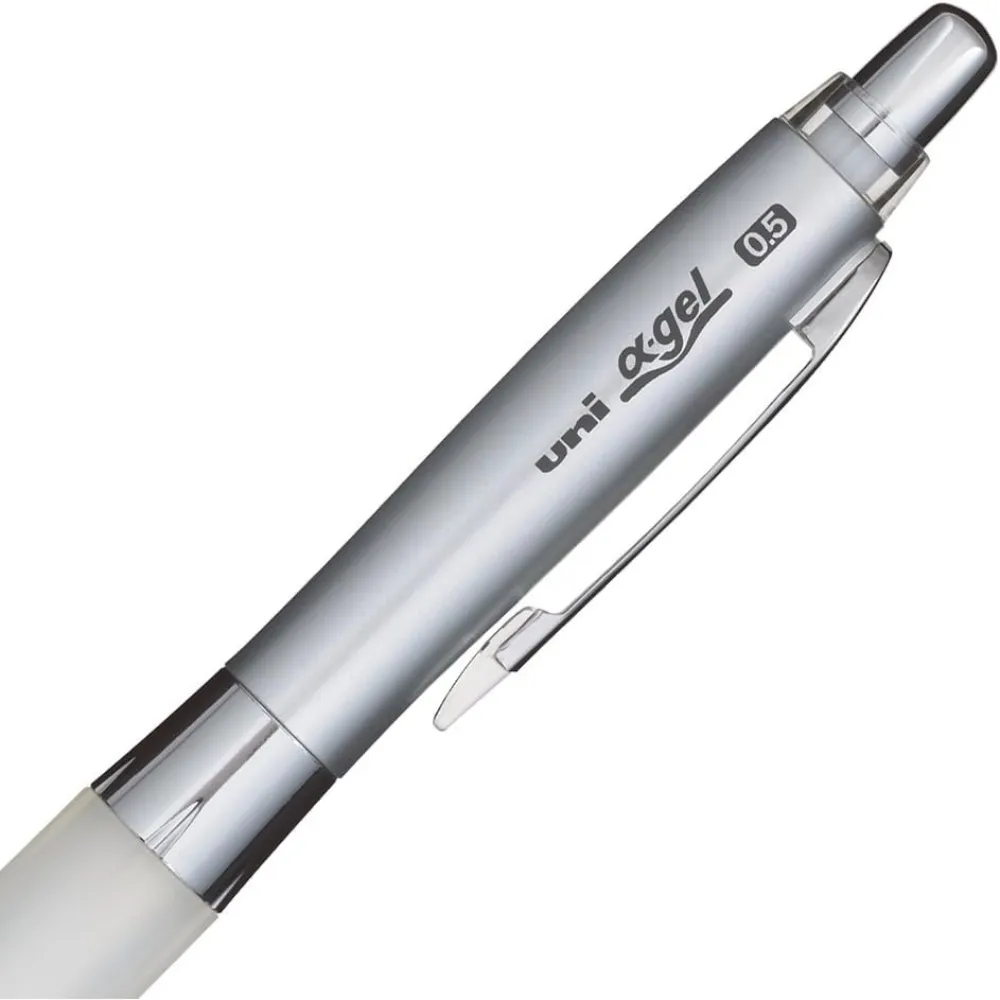 Uni alpha-gel Shaker Mechanical Pencil - Soft Grip - White - 0.5mm - Image 4