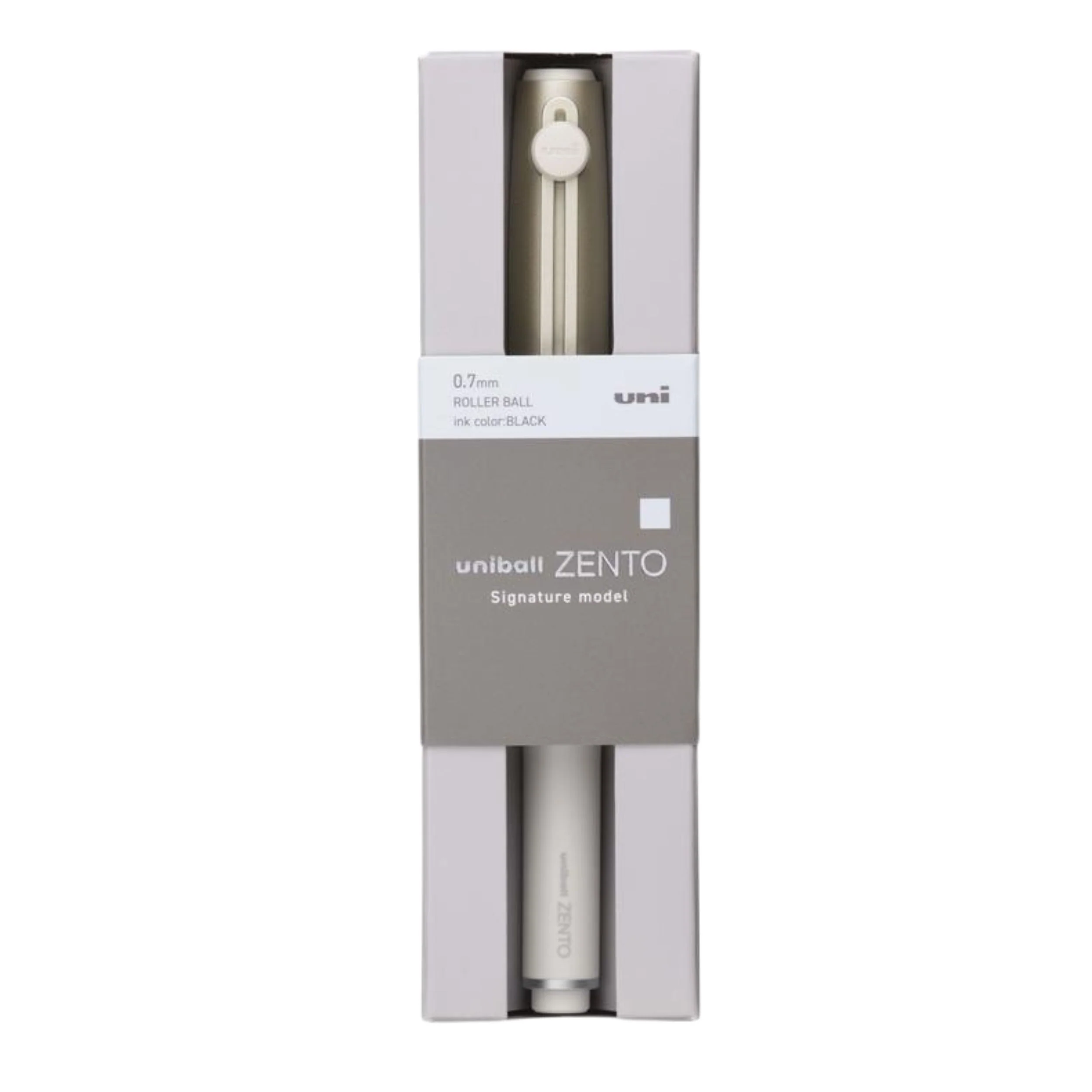 Uni-ball ZENTO Signature Model Gel Ballpoint Pen 0.7mm - Champagne Gold - Image 2
