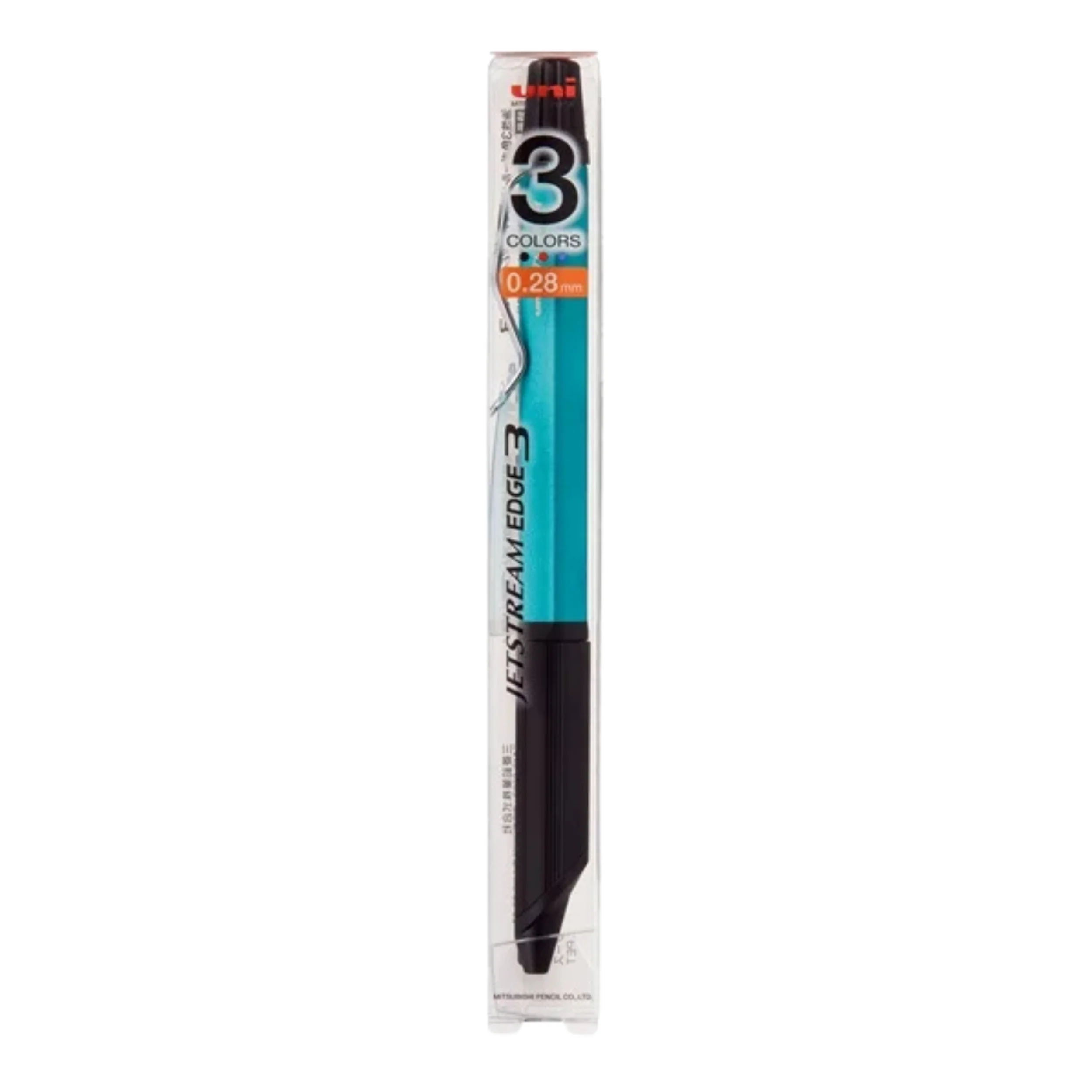 Uni Jetstream Edge Three Ink - Turquoise/Black - 0.28mm - Image 2