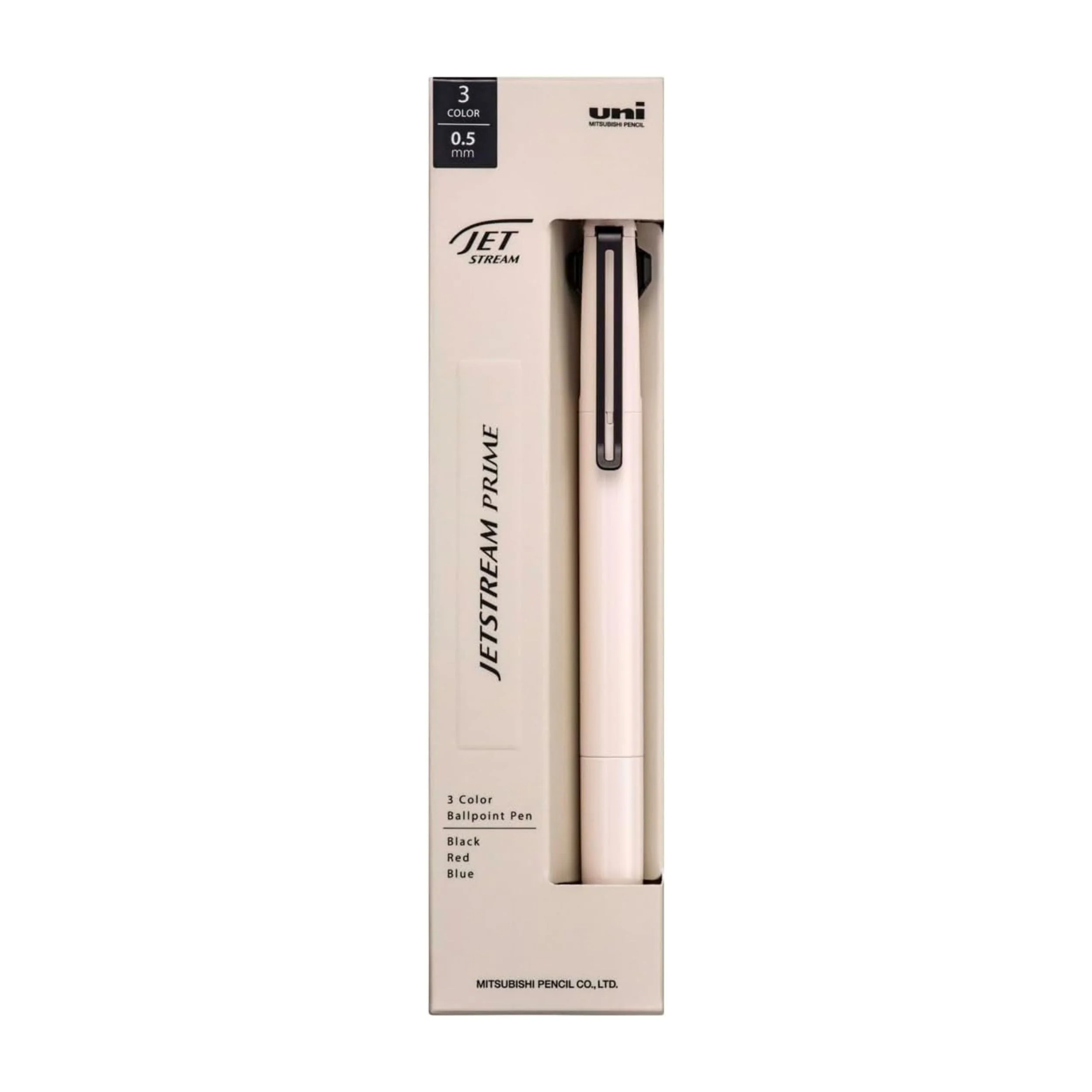 Uni Jetstream Prime 3 Color Ballpoint Pen 0.5mm - Beige - Image 2