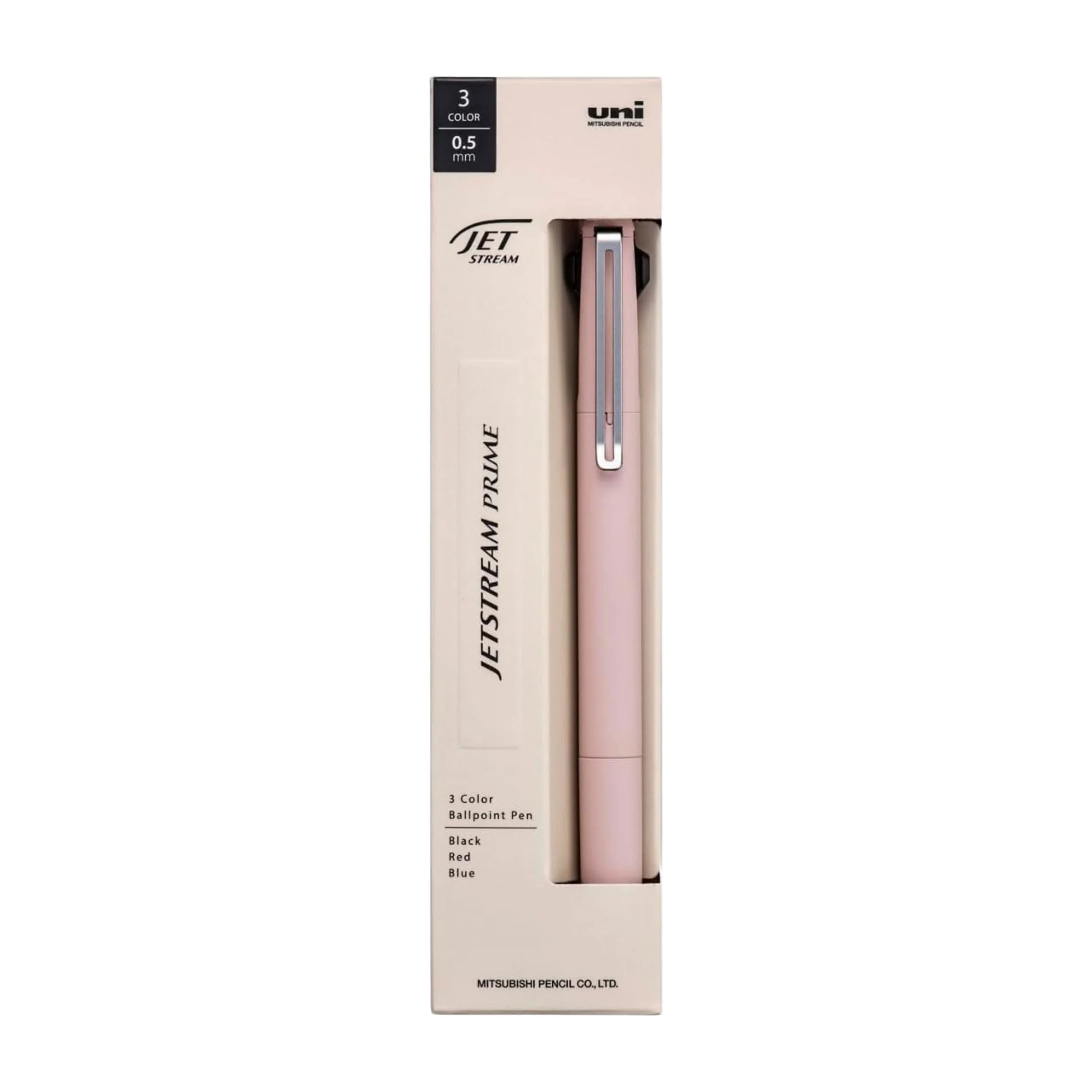 Uni Jetstream Prime 3 Color Ballpoint Pen 0.5mm - Rose Pink - Image 2