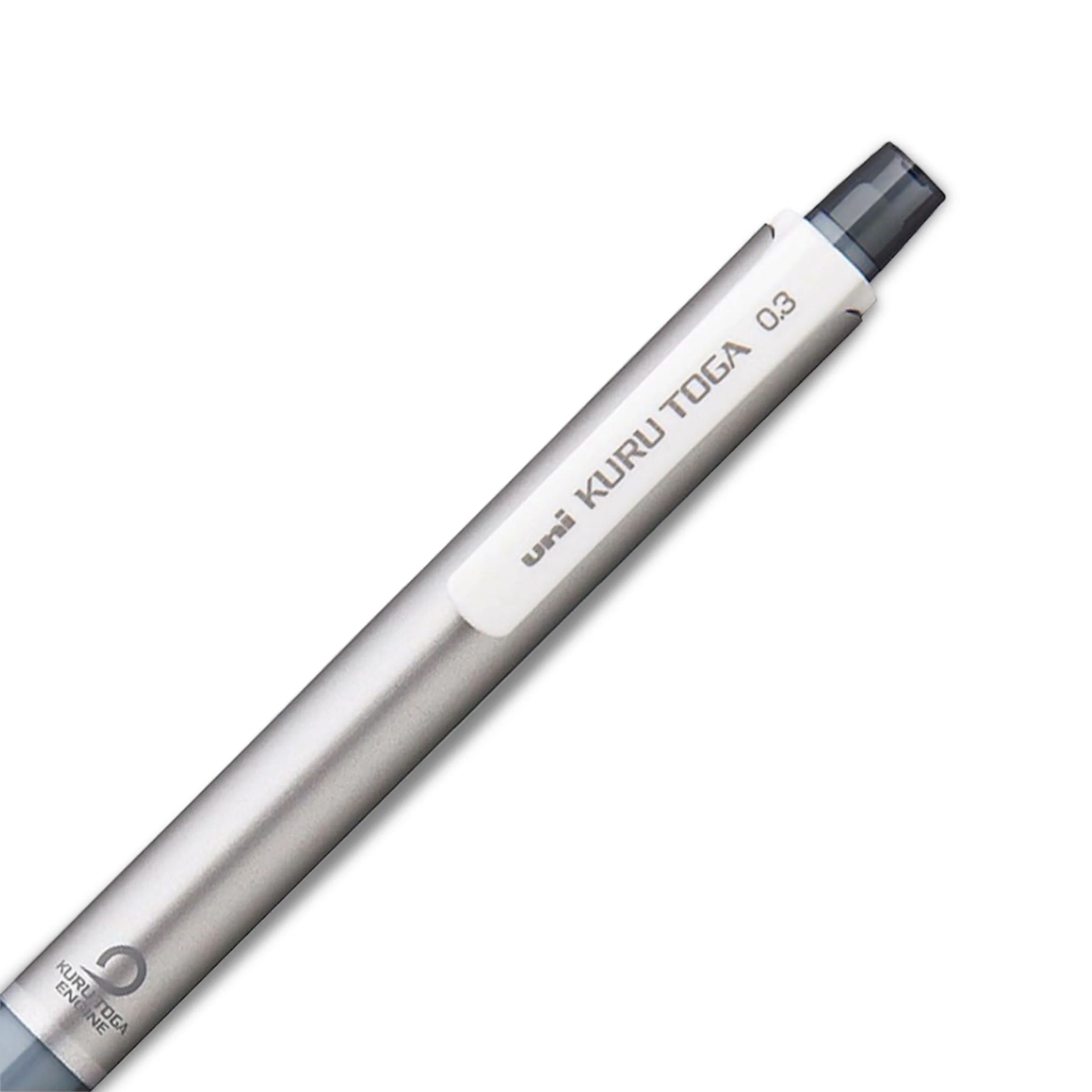 Uni Kuru Toga Standard Model Mechanical Pencil 0.3 - Silver - Image 4