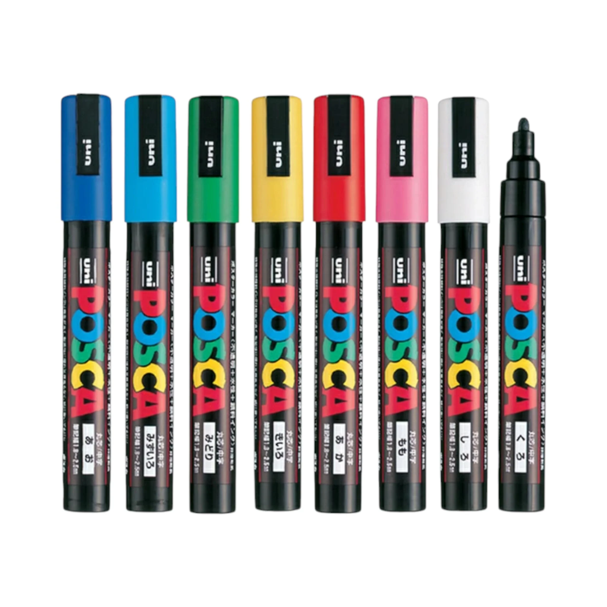 Uni Posca Paint Marker PC-5M - 8 Colors Set - Image 2