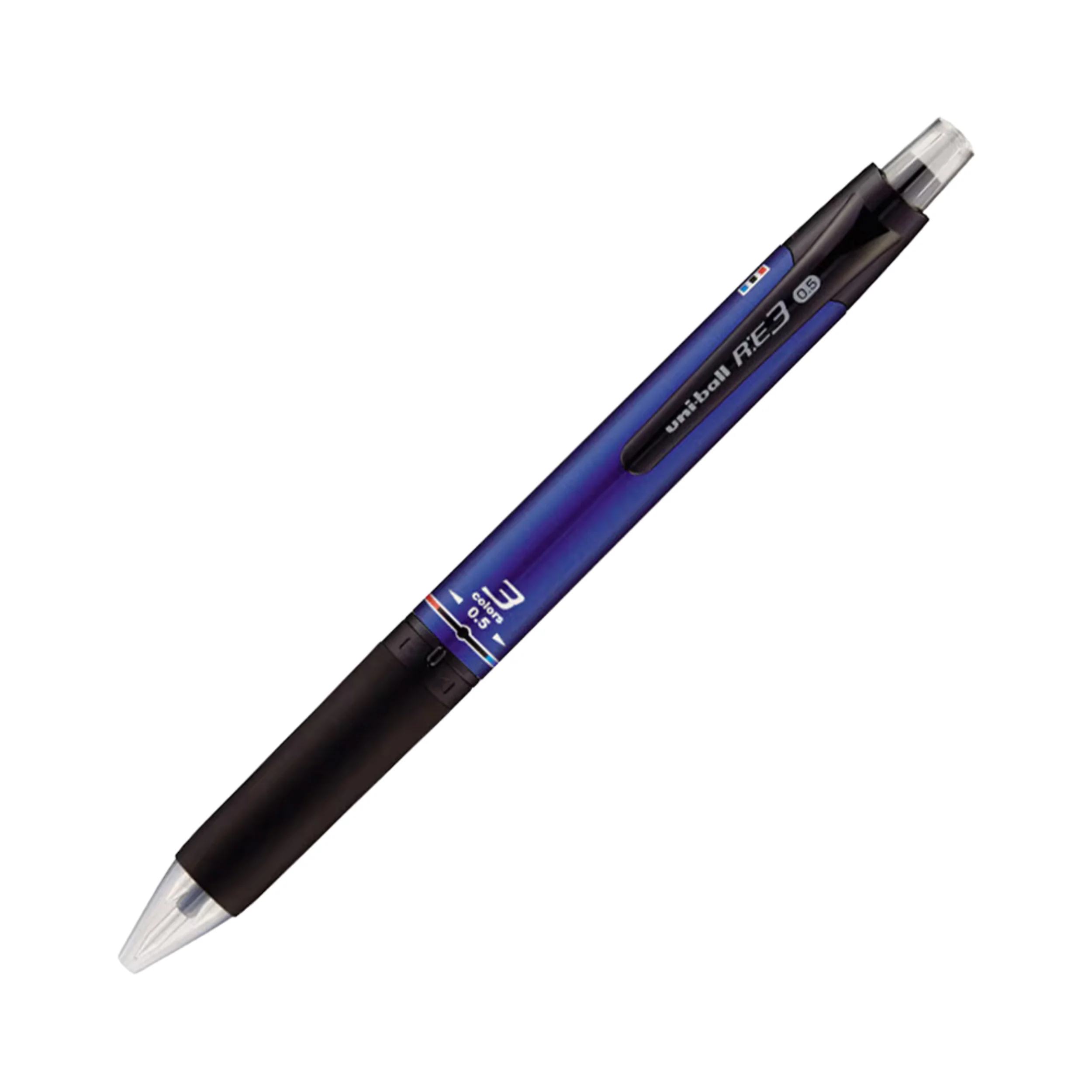 Uni R:E3 - Erasable 3 colors Gel Pen 0.5mm - Navy