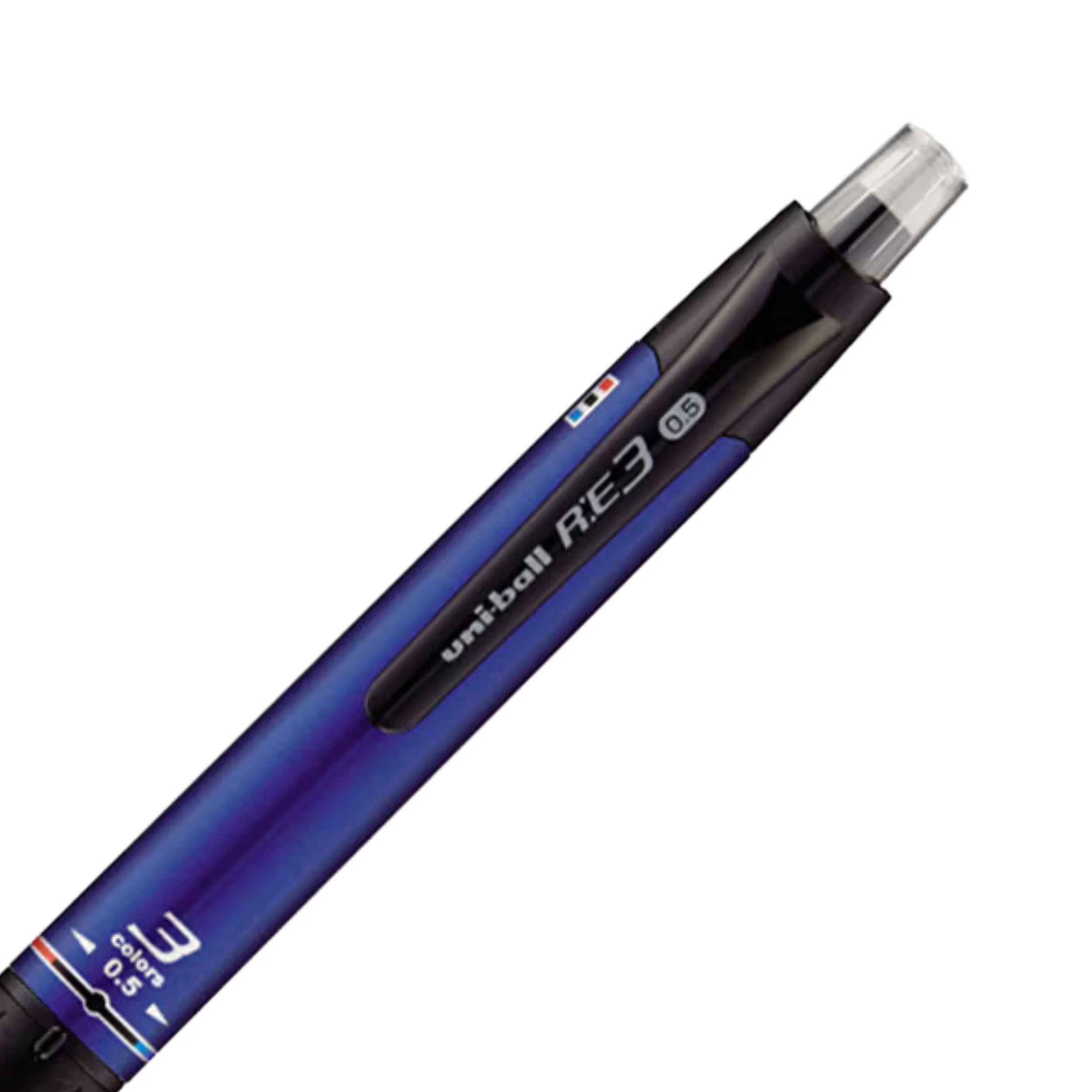 Uni R:E3 - Erasable 3 colors Gel Pen 0.5mm - Navy - Image 4