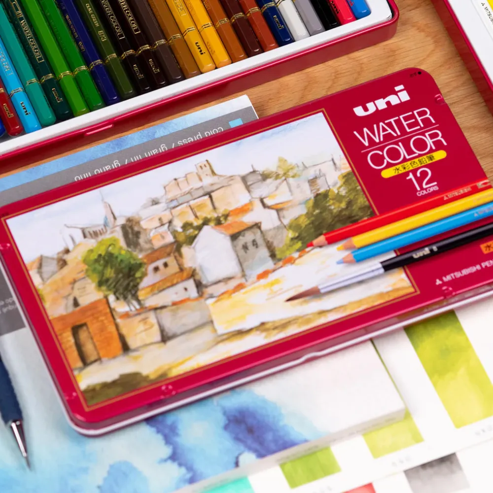 Uni Watercolor Pencils - Set of 12 - Image 3