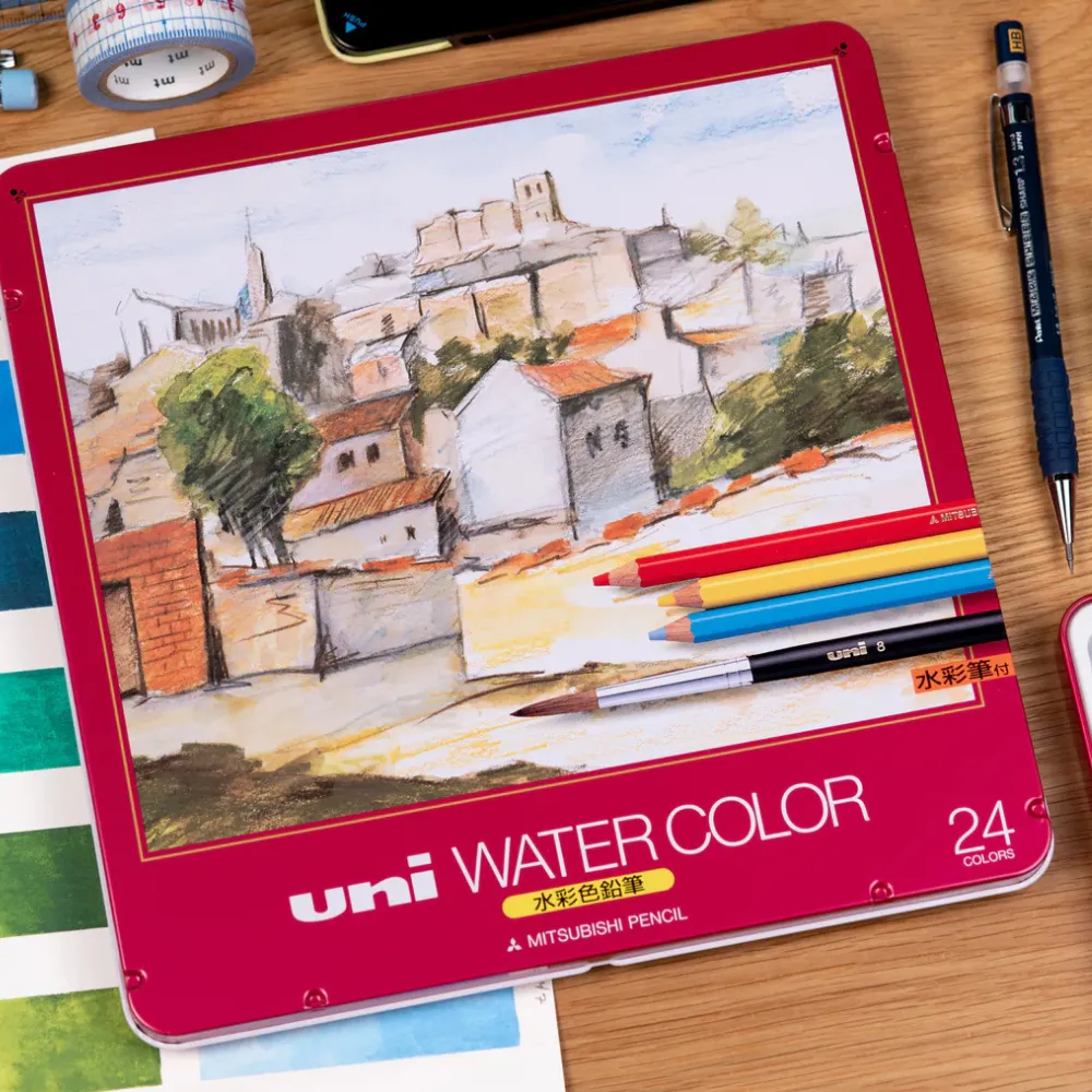 Uni Watercolor Pencils - Set of 24 - Image 3