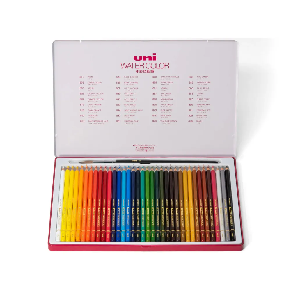 Uni Watercolor Pencils - Set of 36 - Image 2