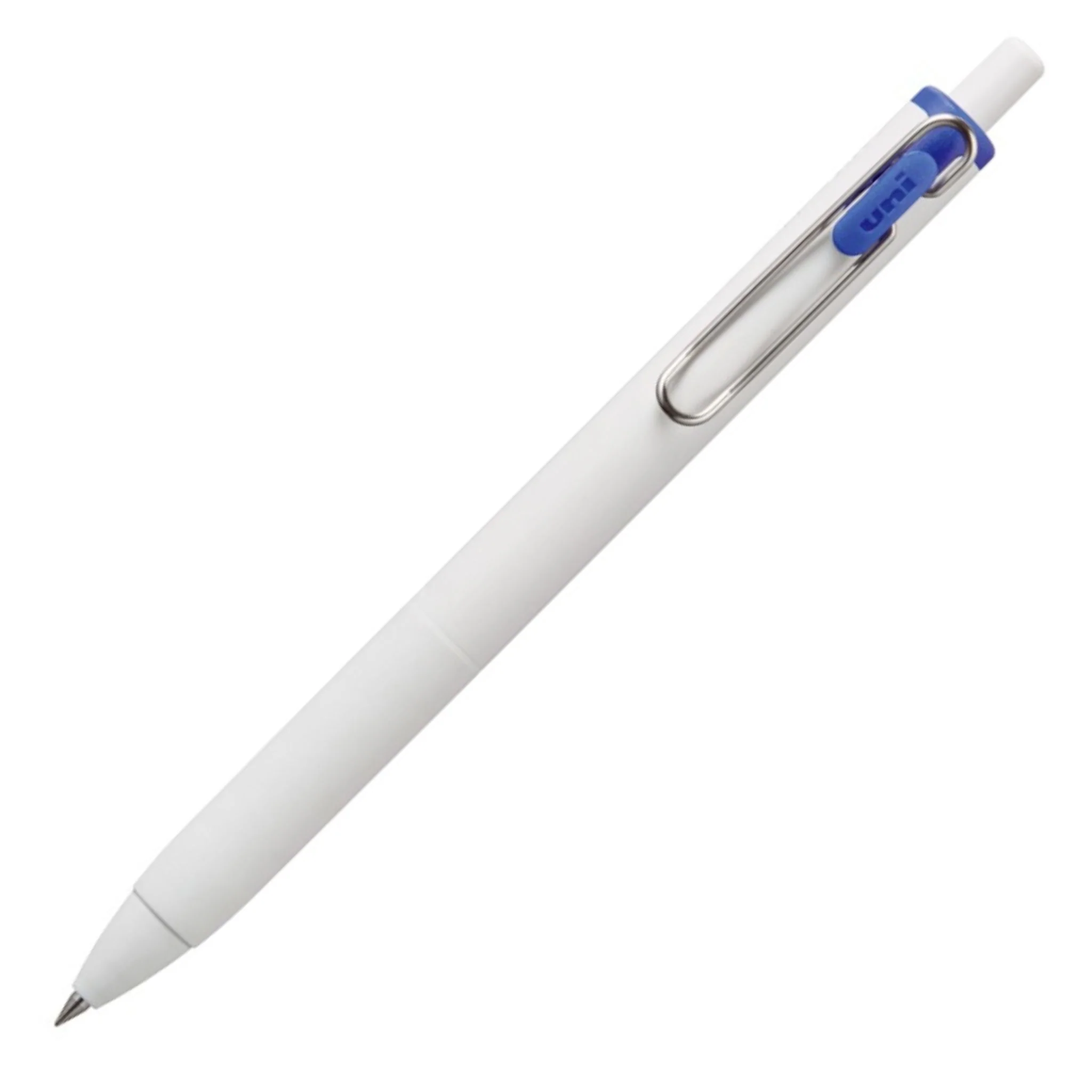 Uni-ball One Blue Ink Gel Ballpoint Pen - White - 0.38mm