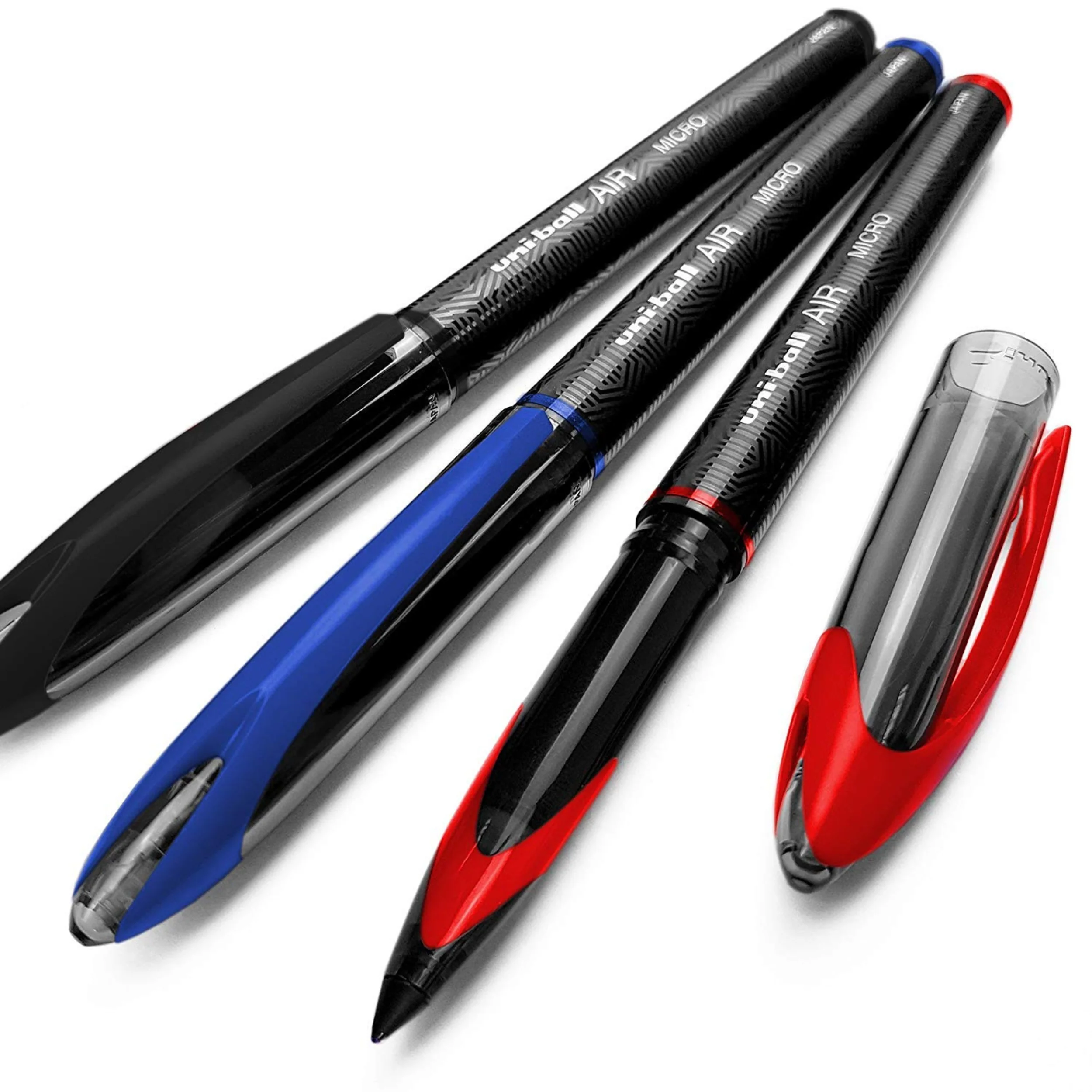 Uni-ball Air Rollerball Blue Ink Ballpoint Pen - Black - 0.5mm - Image 2