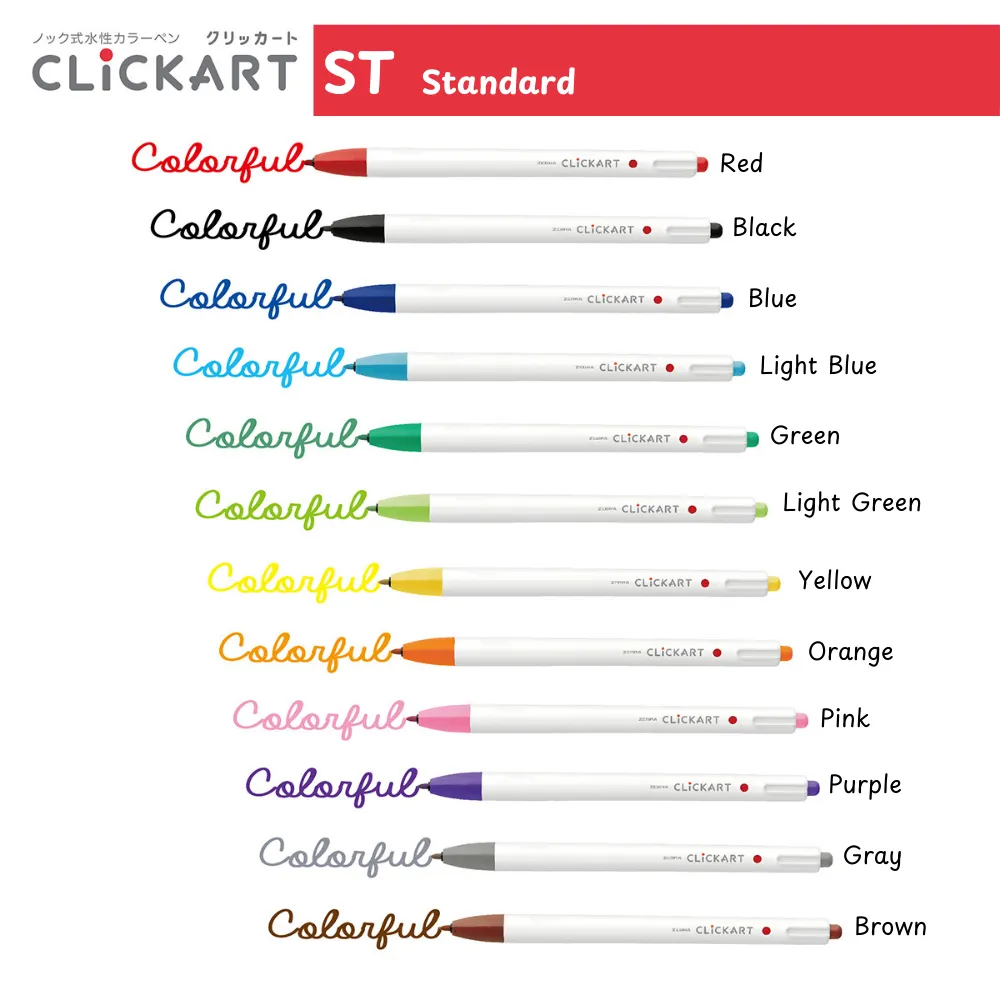 Zebra Clickart Marker Set - Standard - 12 colors - Image 3